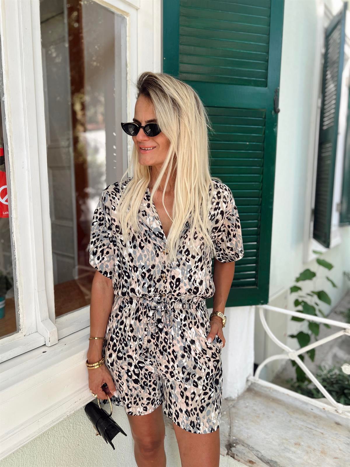 Nişantaşı Butik SOFT LEOPAR DESEN PAMUK TULUM