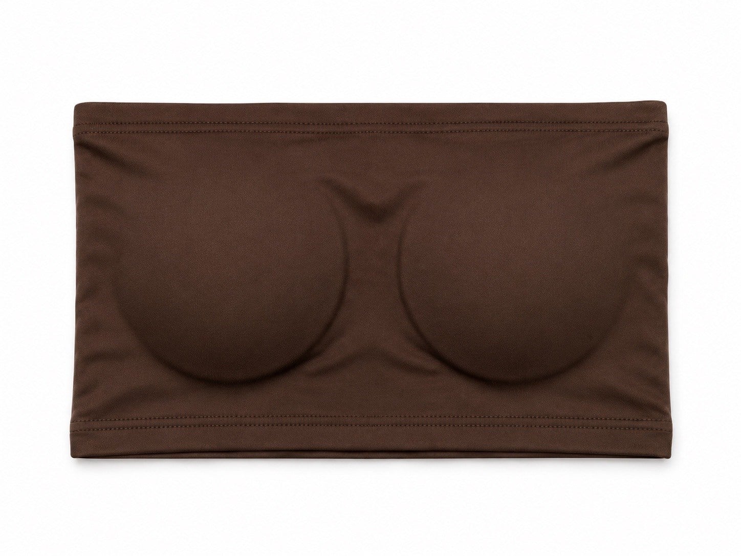 Nişantaşı Butik STRAPLEZ KUPLU CROP KAHVE