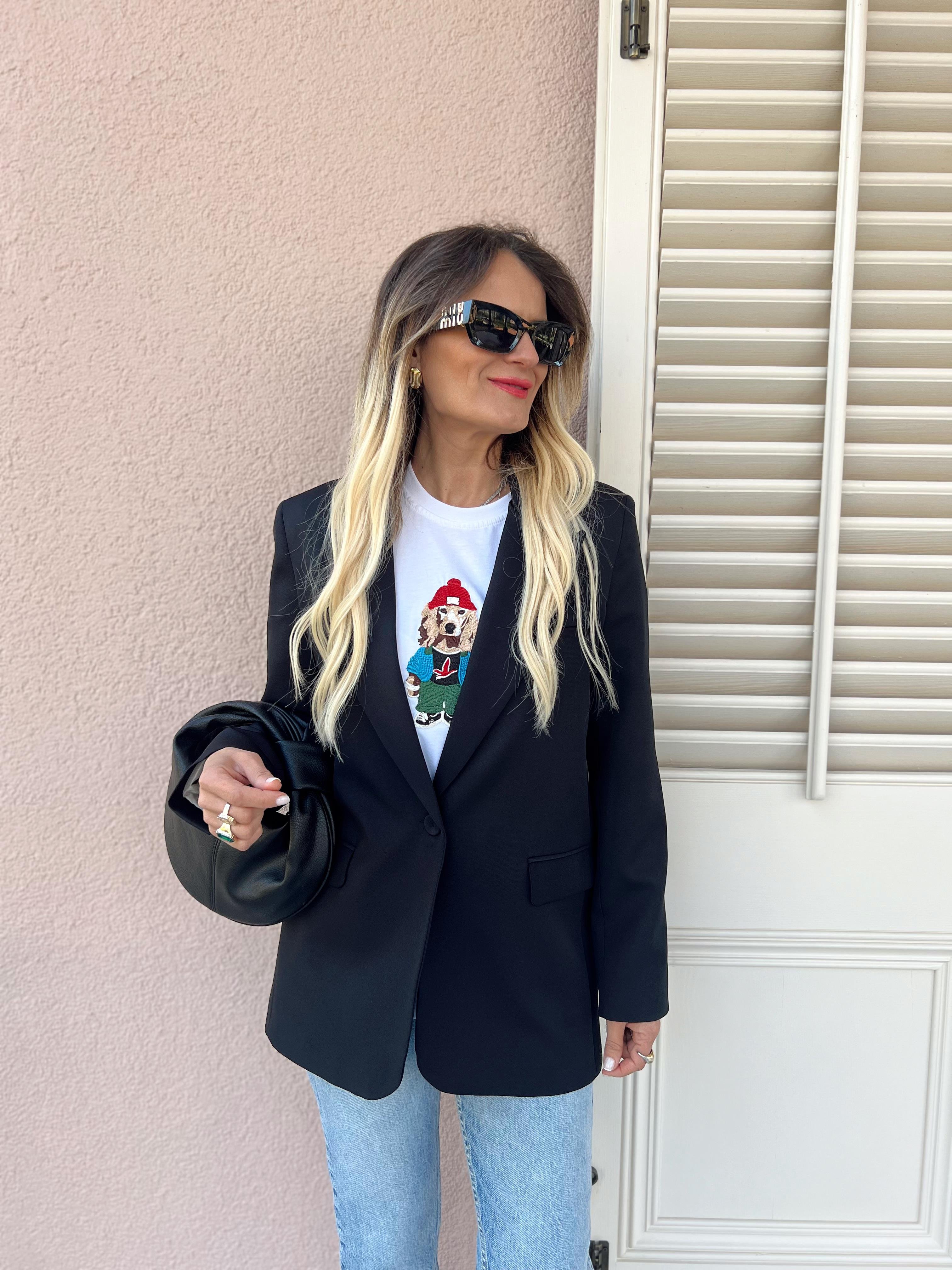 TEK DÜĞME DETAY BLAZER SİYAH · 2