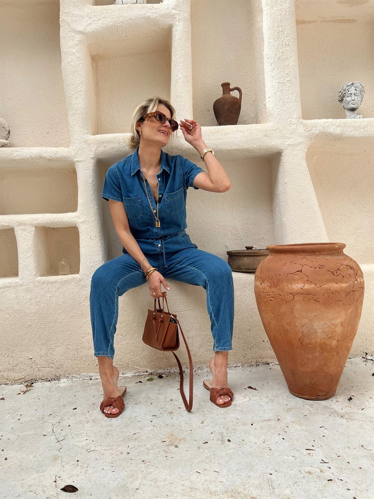 TENSEL DÜĞME DETAY KOT TULUM · 5