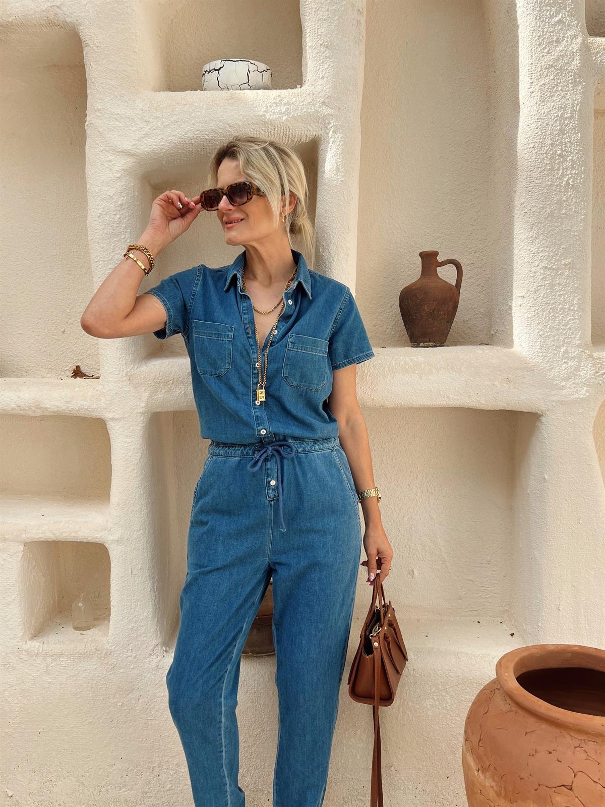 TENSEL DÜĞME DETAY KOT TULUM · 3