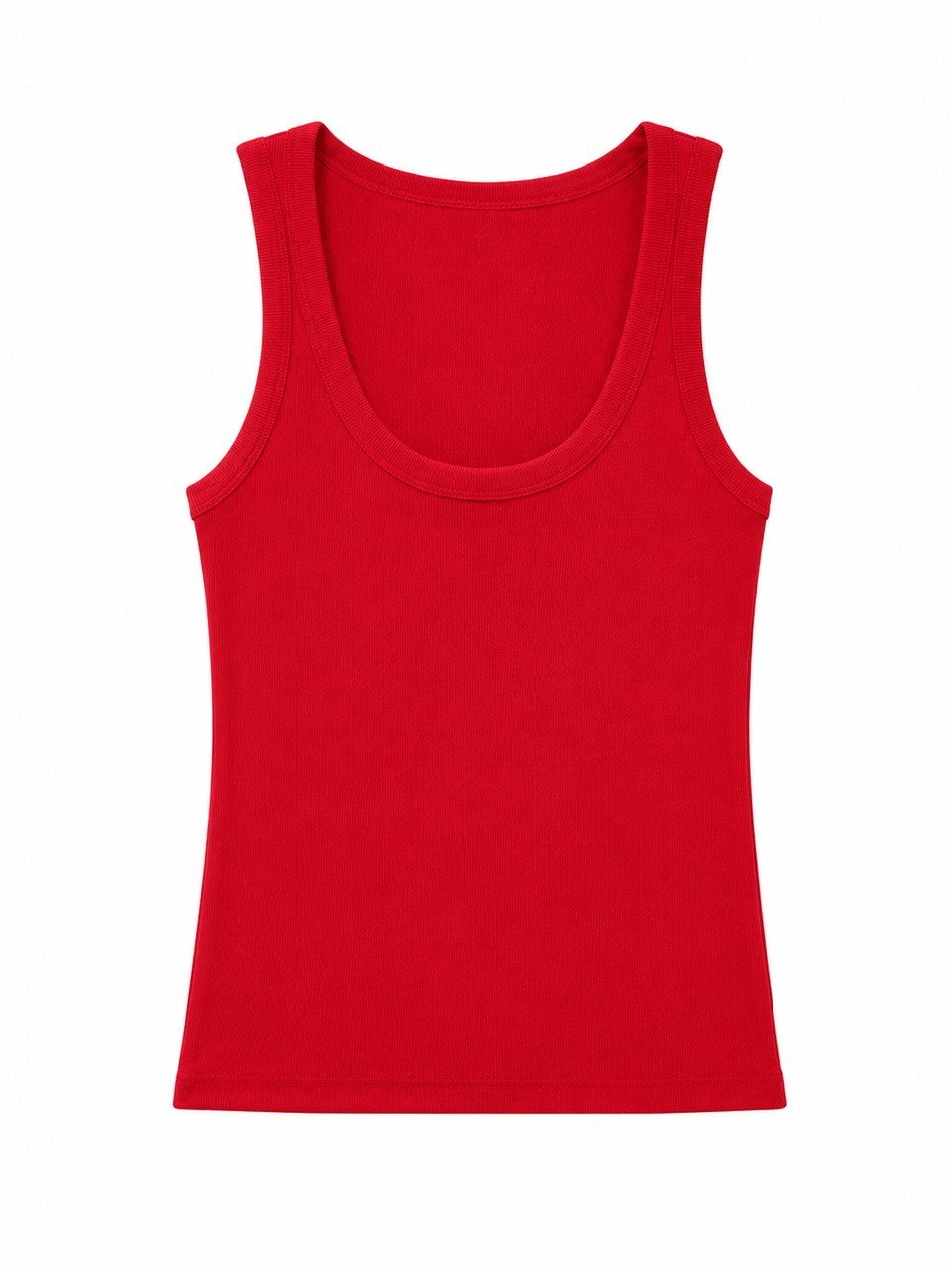 Nişantaşı Butik U YAKA FİTİLLİ BASİC KIRMIZI