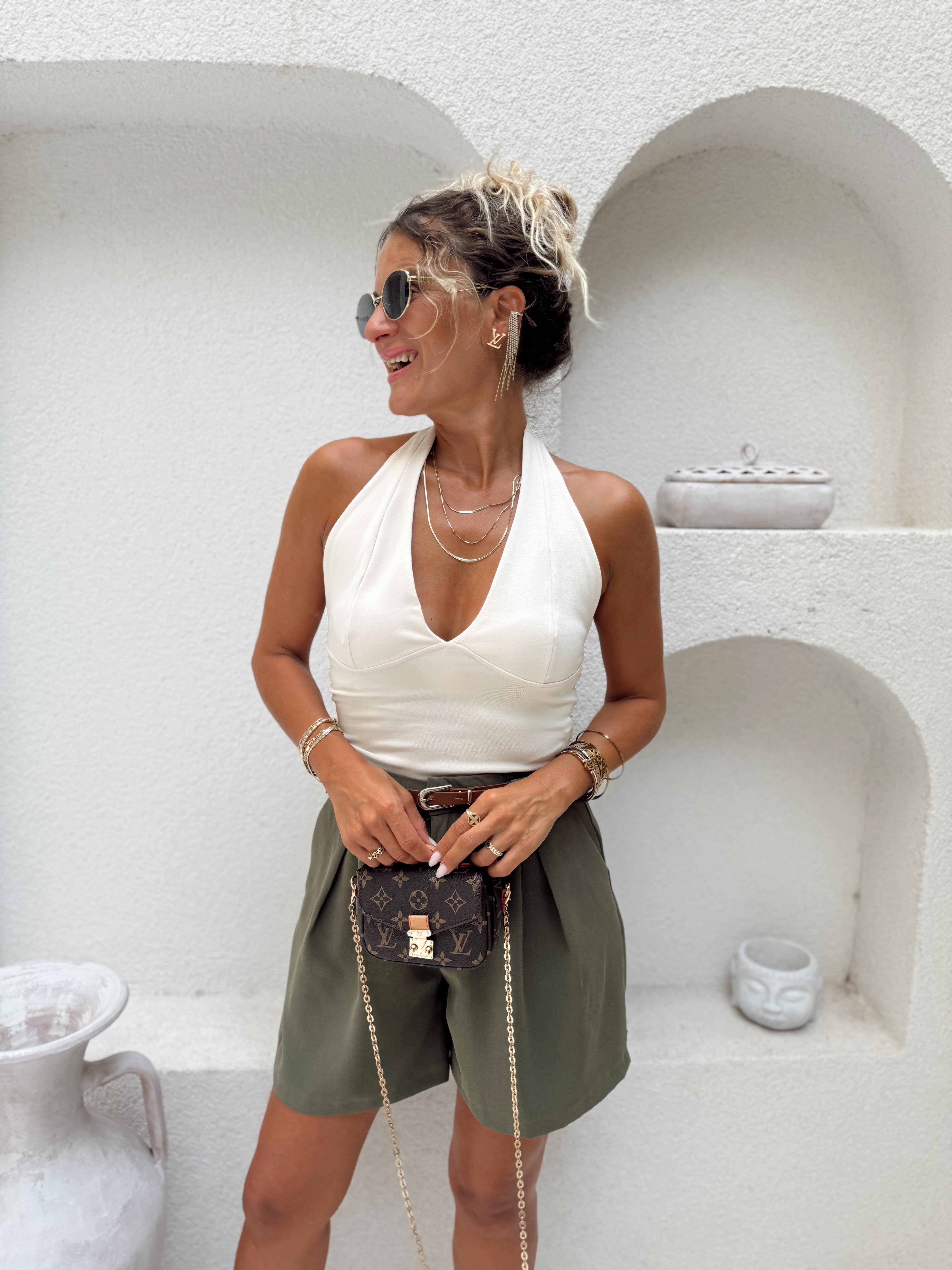 Nişantaşı Butik YAKA BOYUN DETAY BASİC BEJ