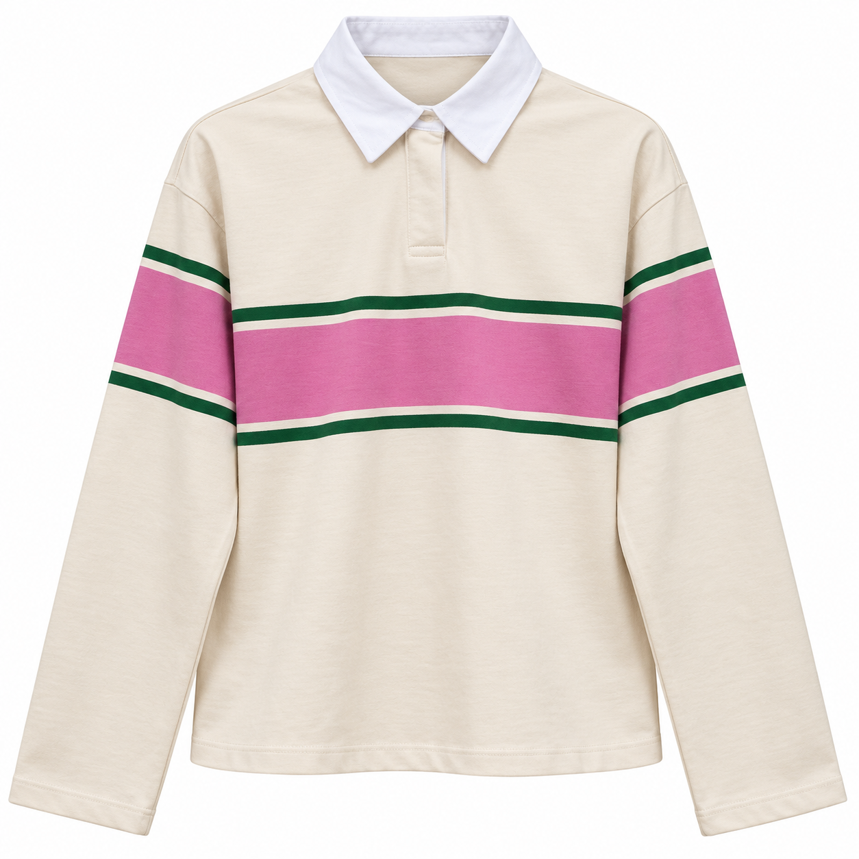 Nişantaşı Butik YAKA DETAY BLOK RENKLİ PAMUK BLUZ 