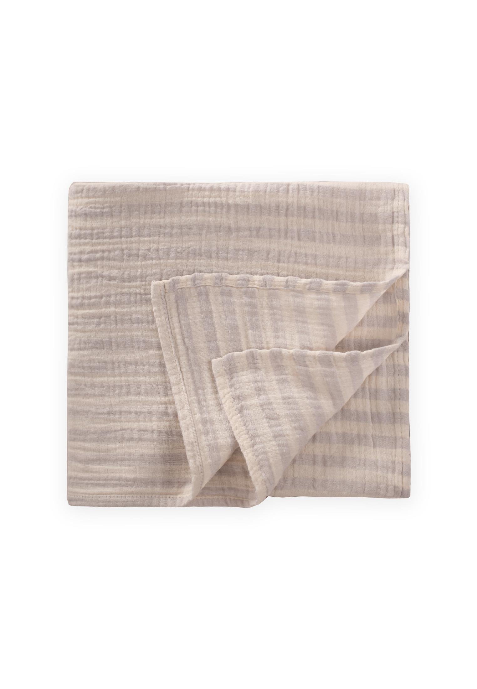 CigitNaturel Battaniye 90X100Cm A LİLA KLN ÇİZGİ