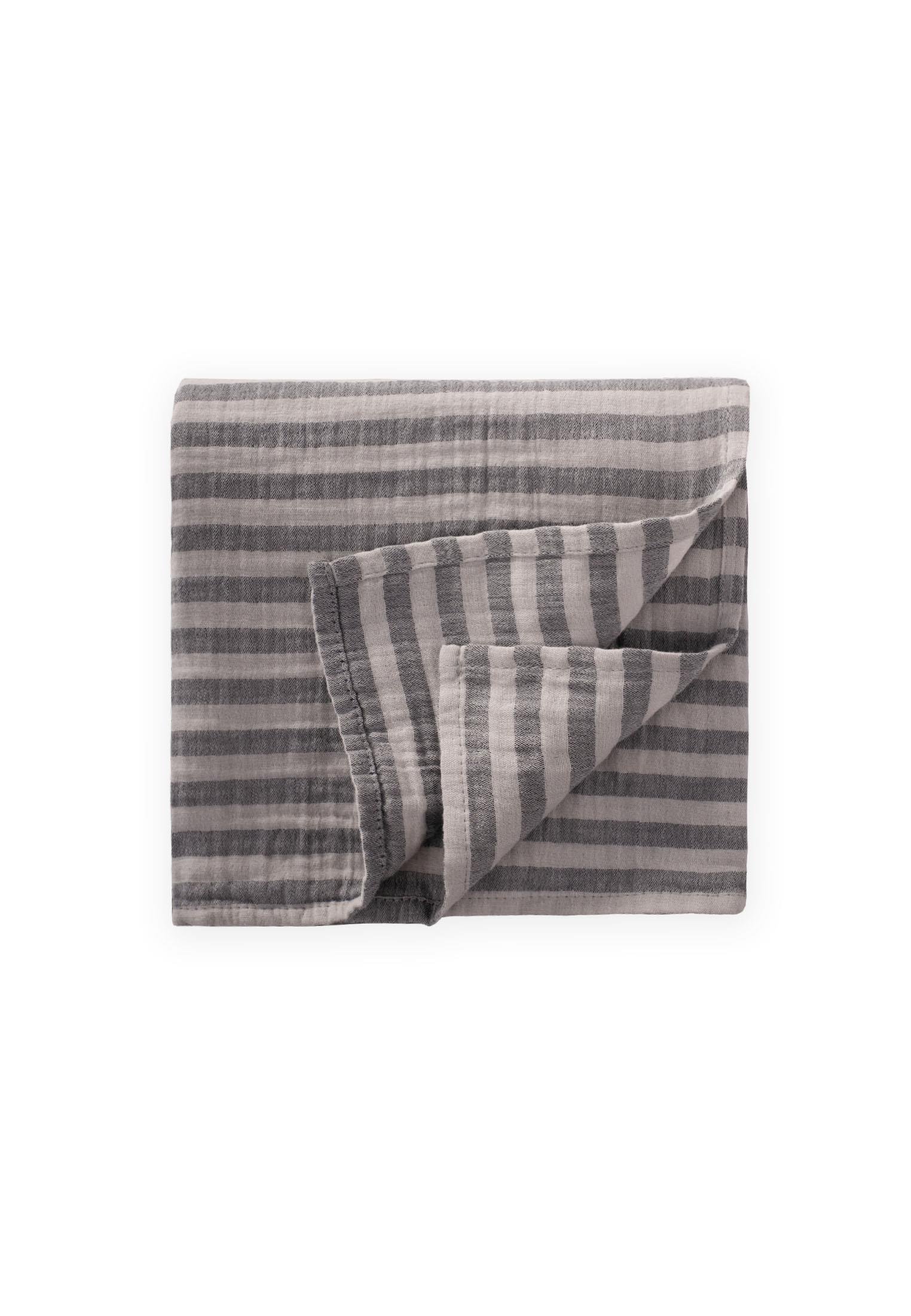 CigitNaturel Battaniye 90X100Cm GRİ KLN ÇİZGİ