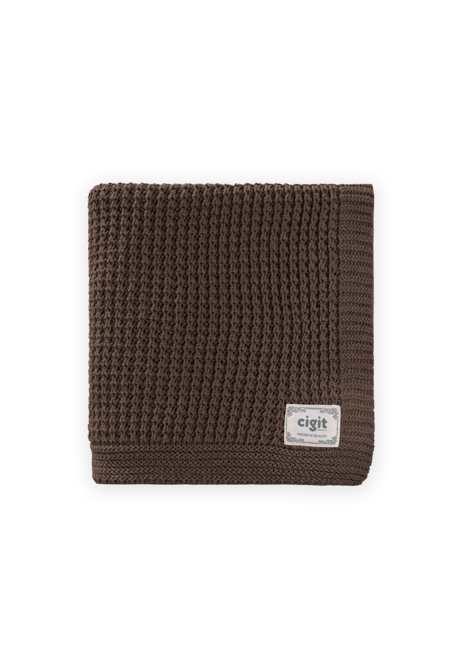 CigitSelanik Triko Battaniye 80X100 (+/-5 Cm ) KAHVE