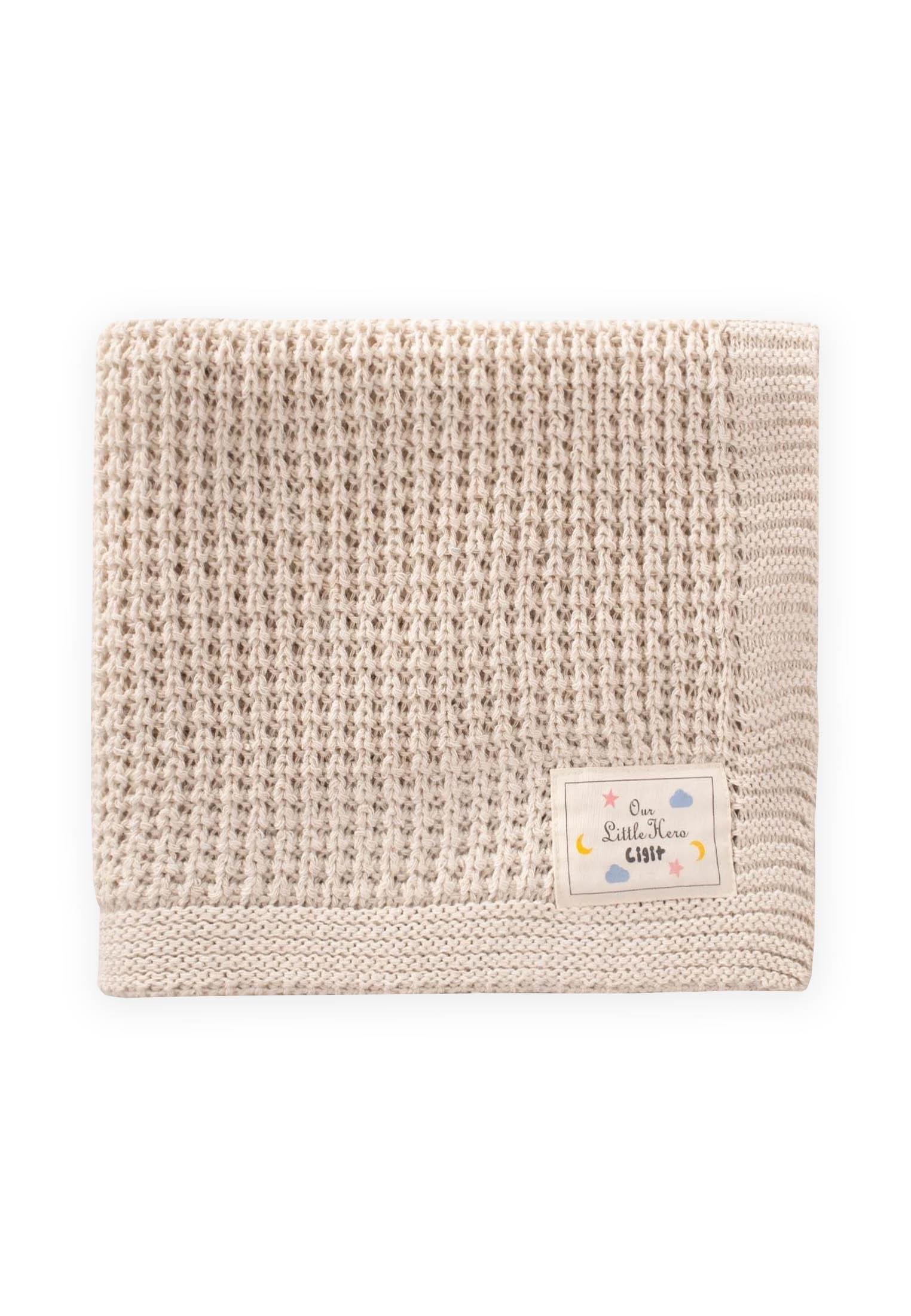 CigitSelanik Triko Battaniye 80X100 (+/-5 Cm ) NATUREL