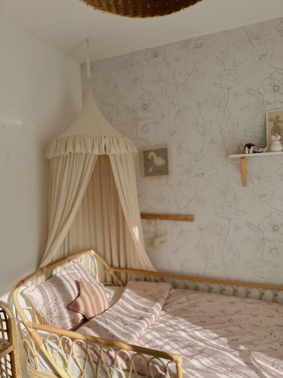 CigitGenç Boy Nevresim Takım (Nevresim+Yastık Kılıfı) 150X 200 Cm PUDRA ÇİÇEKLİ