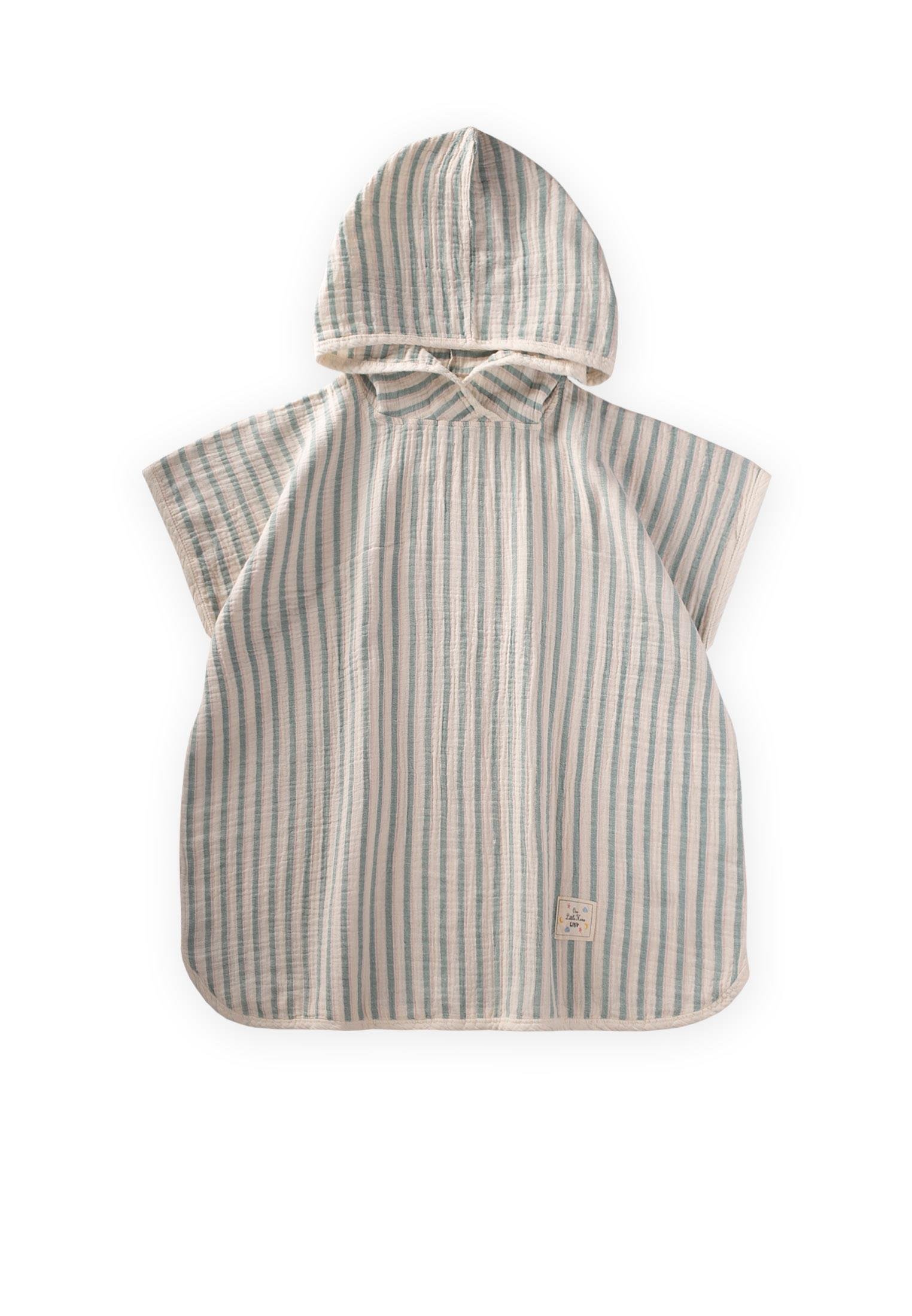 CigitMüslin Panço Standart YEŞİL PUDRA ÇİZGİLİ