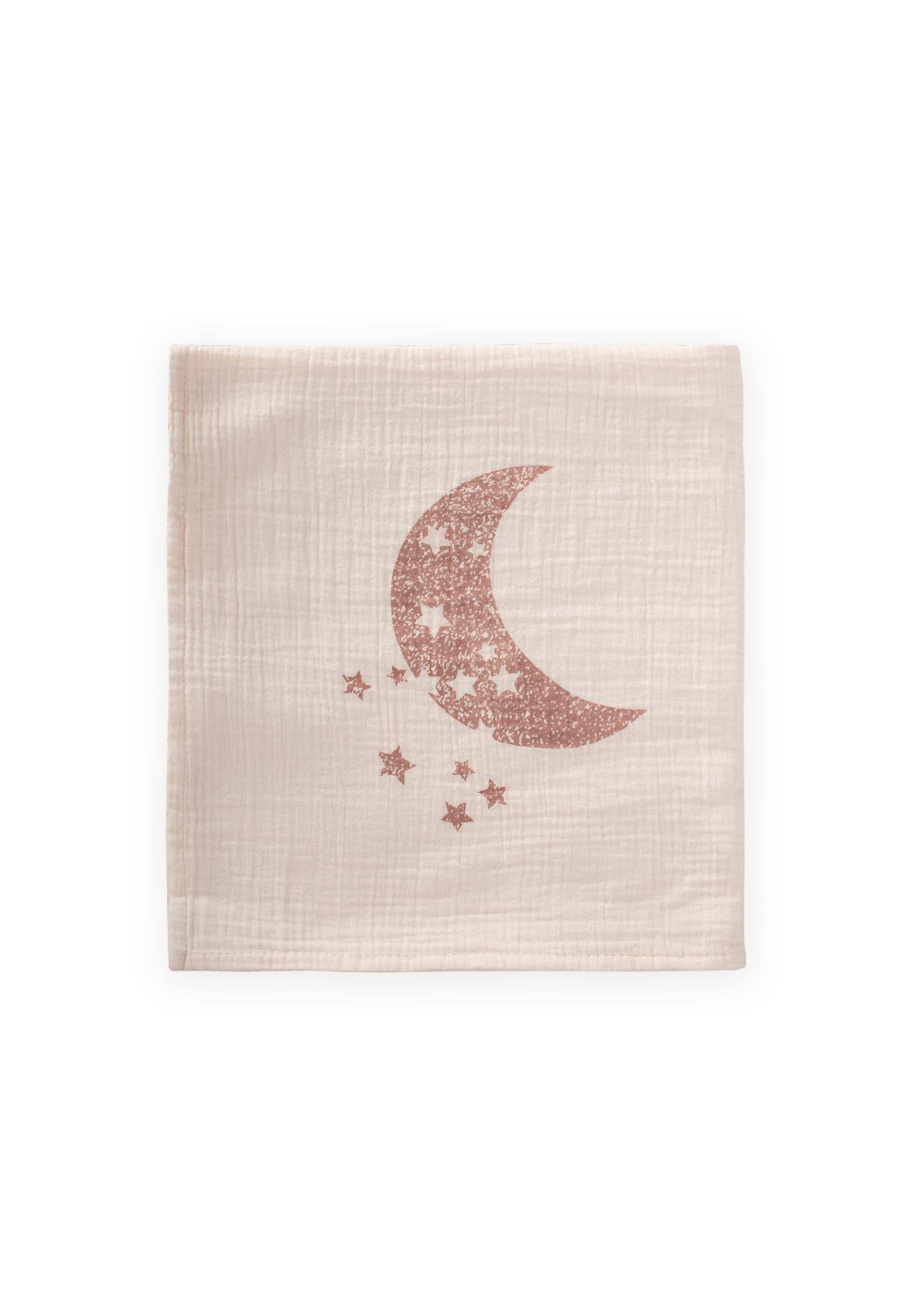 CigitAy Baskılı Naturel Battaniye 90X100 Cm BAKIR BASKILI