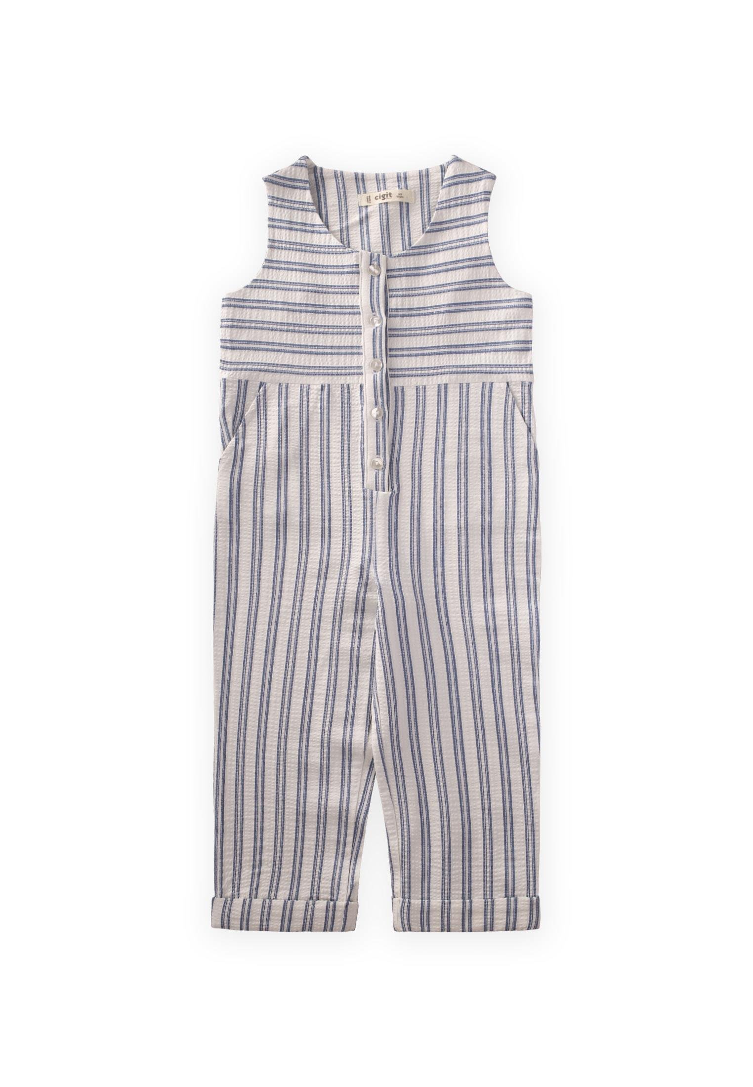 CigitWenolsa Tulum 2-6 Yaş Mavi Çizgili