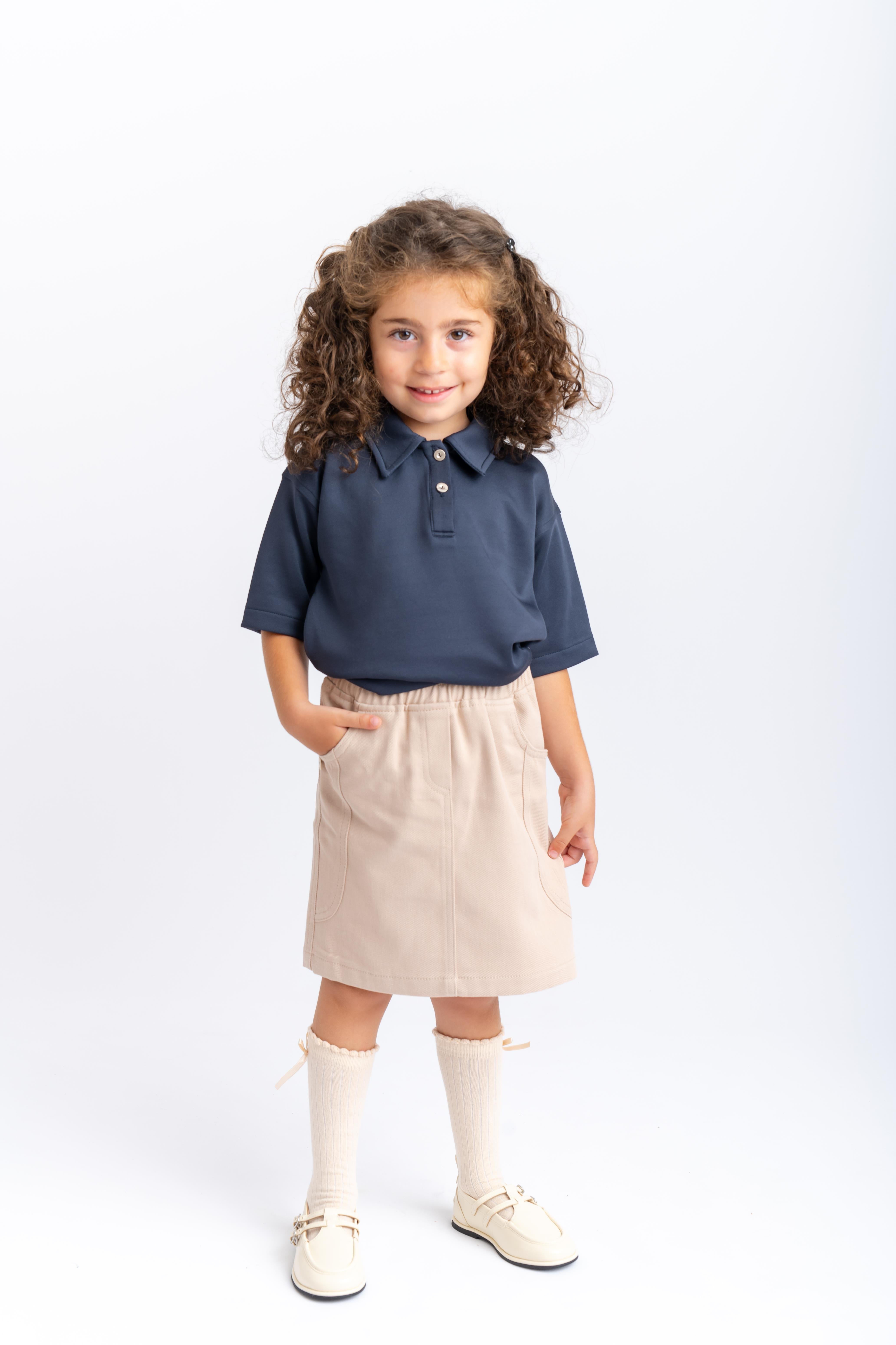 CigitGabardin Etek 2-7 Yaş BEJ