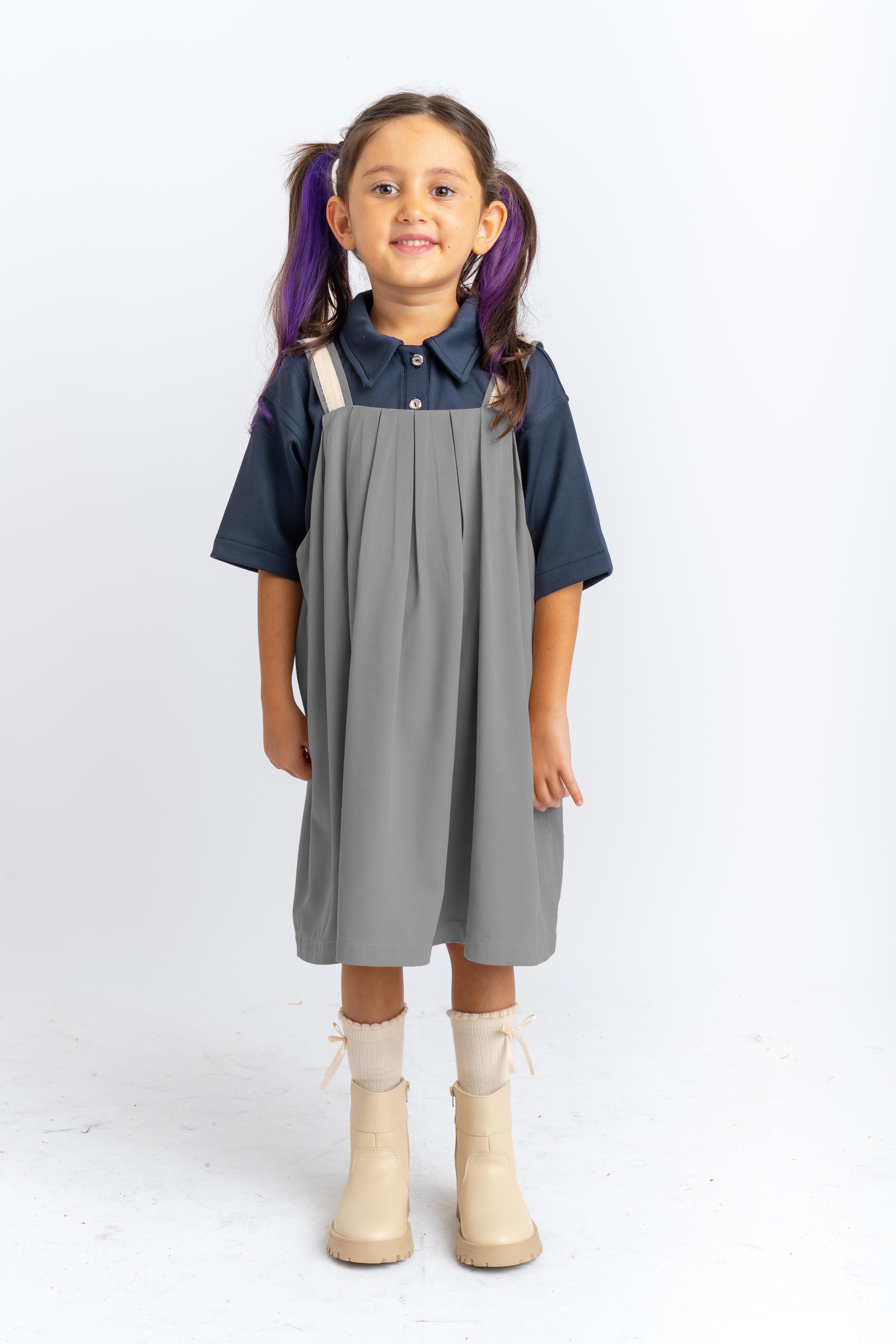 CigitPileli Tencel Jile 2-7 Yaş GRİ