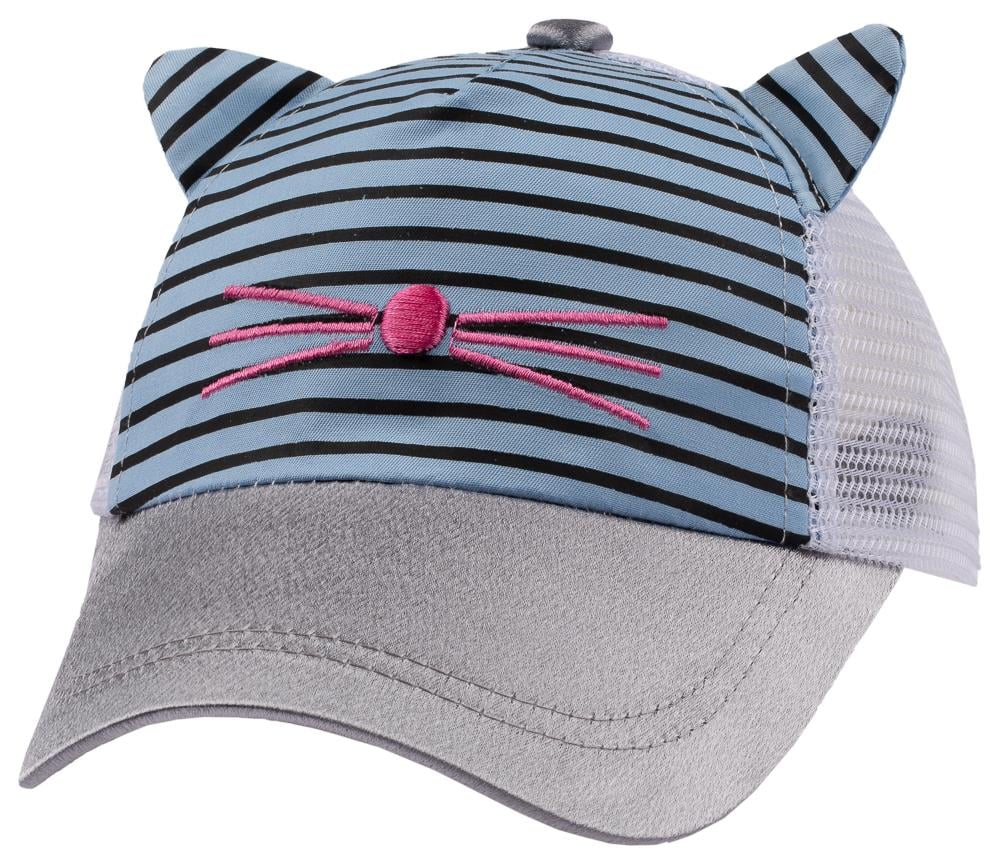 CigitKulaklı Fileli Kız Şapka 1-3 Yaş MAVİ