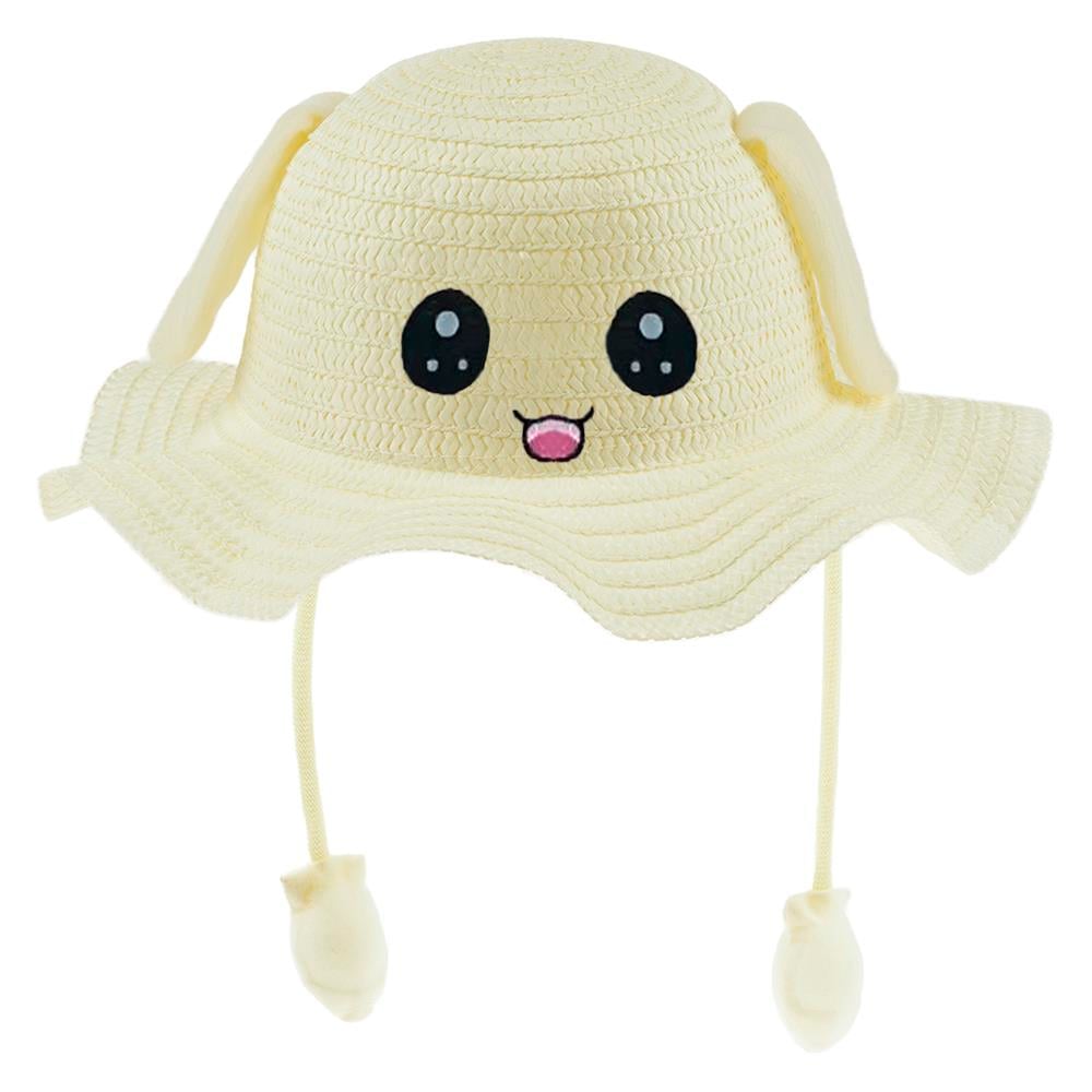 CigitKulaklı Hasır Şapka EKRU