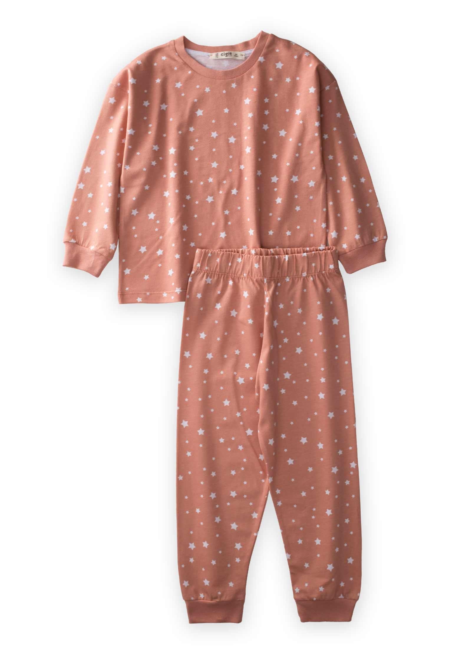 CigitDesenli Pijama Takım 3-8 Yaş SOMON