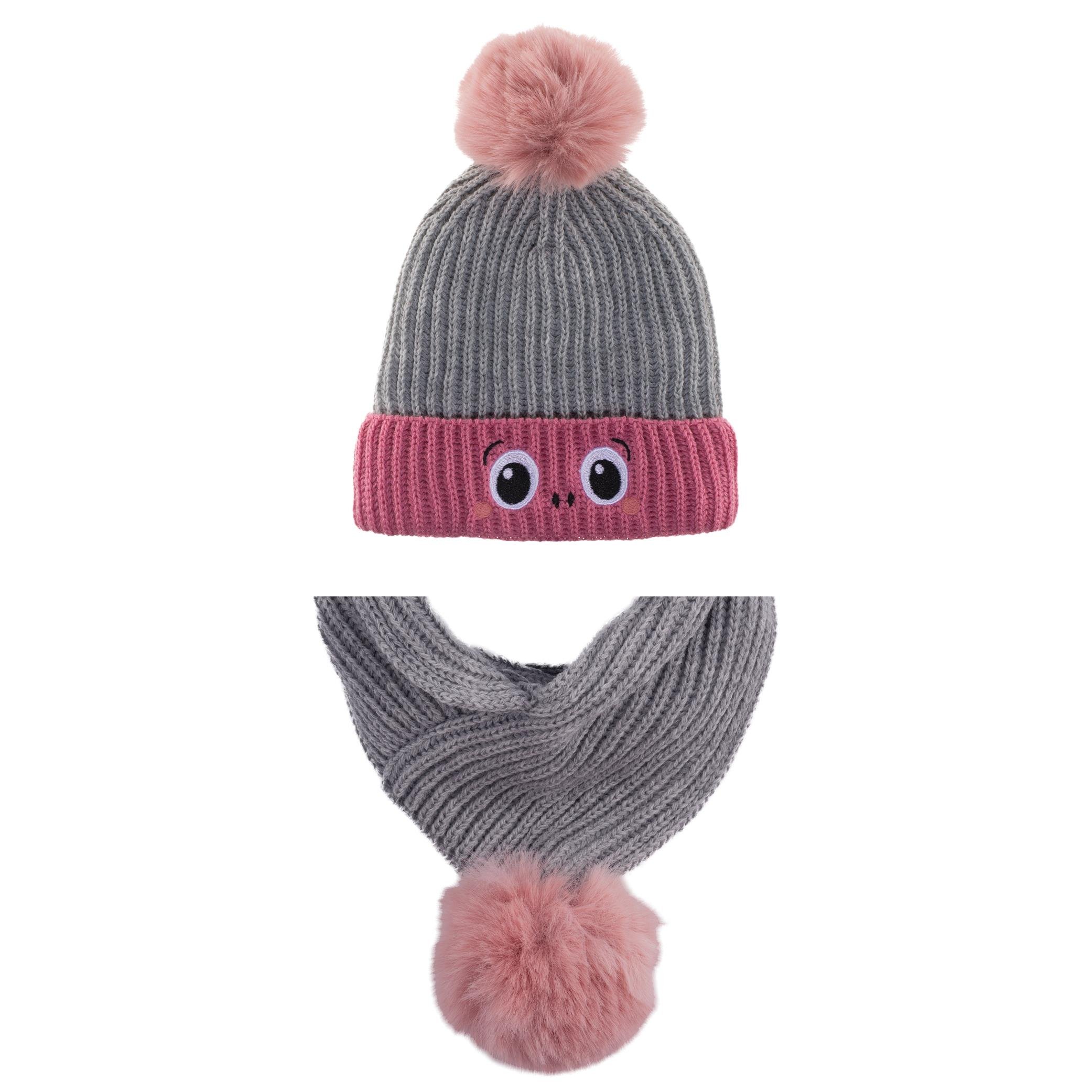 Cigit4-8 Yaş Atkı Bere 2li Takım GRİ