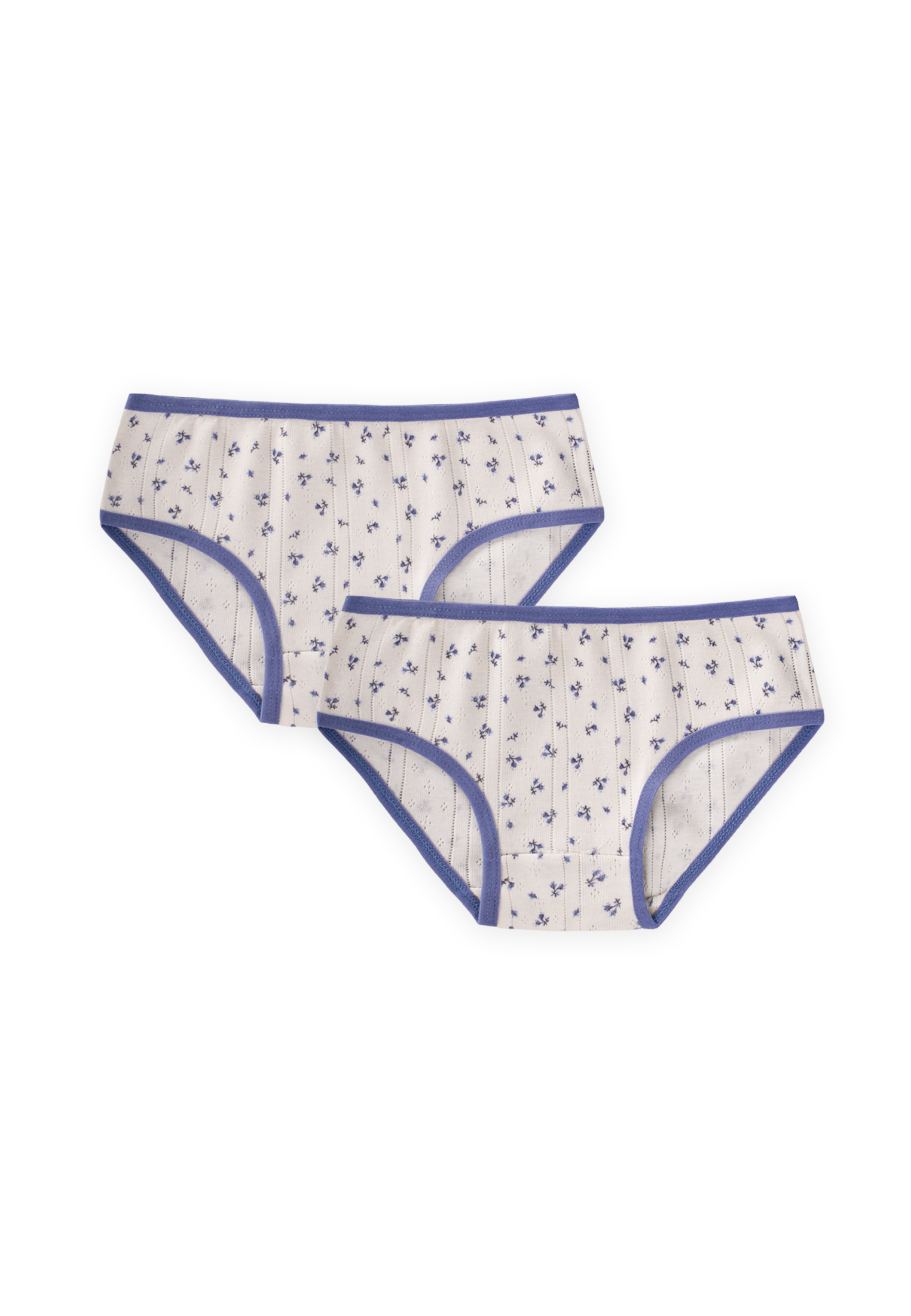 Cigitİkili Biyeli Slip Kilot  2-9 Yaş EKRU ÇİÇEKLİ DESENLİ