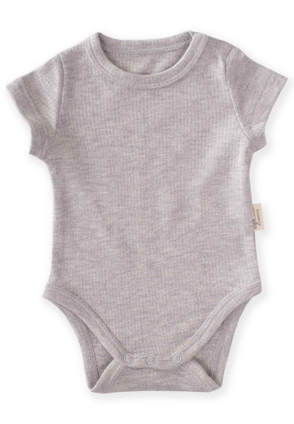 62600 - 5048CigitBasıc Zıbın 0-3 Yaş GRİ MELANJ 