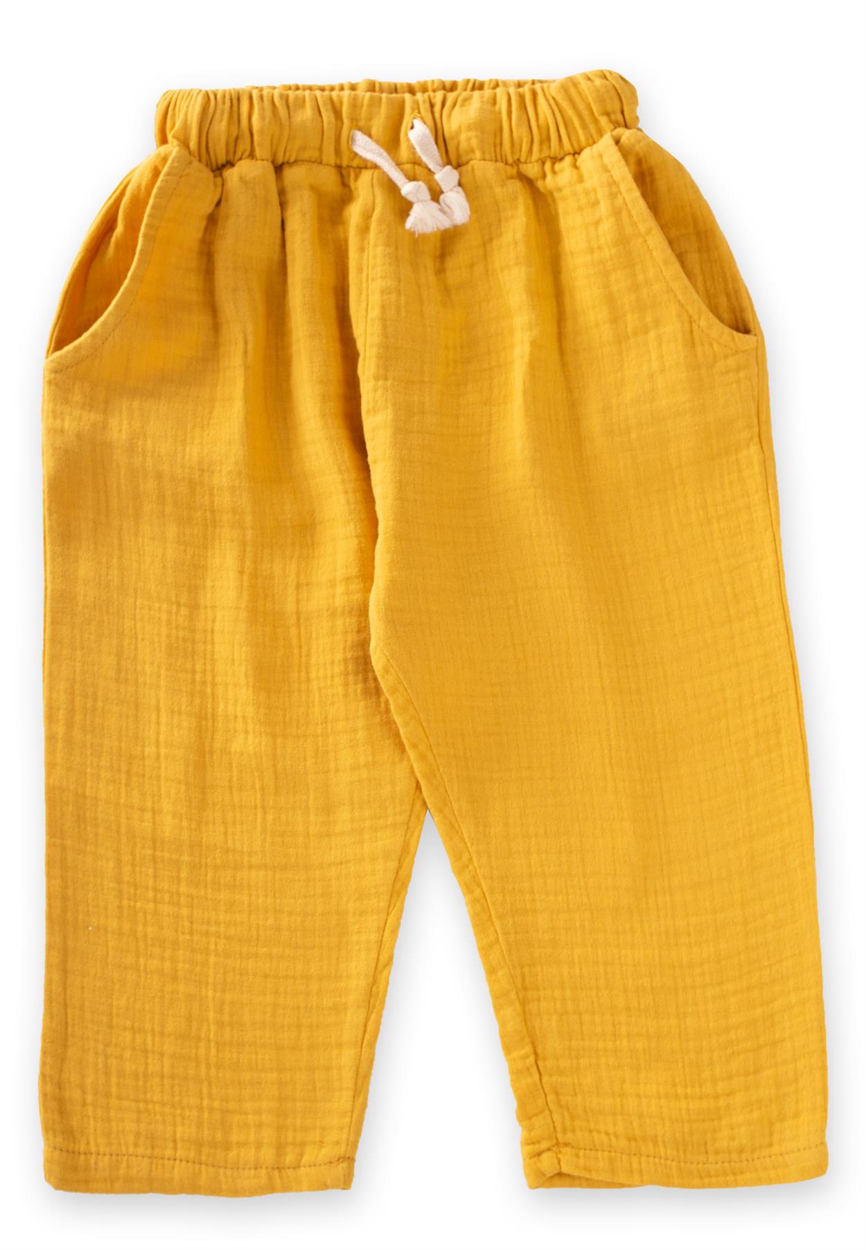 CigitCepli Müslin Pantolon 2-8 Yaş SARI