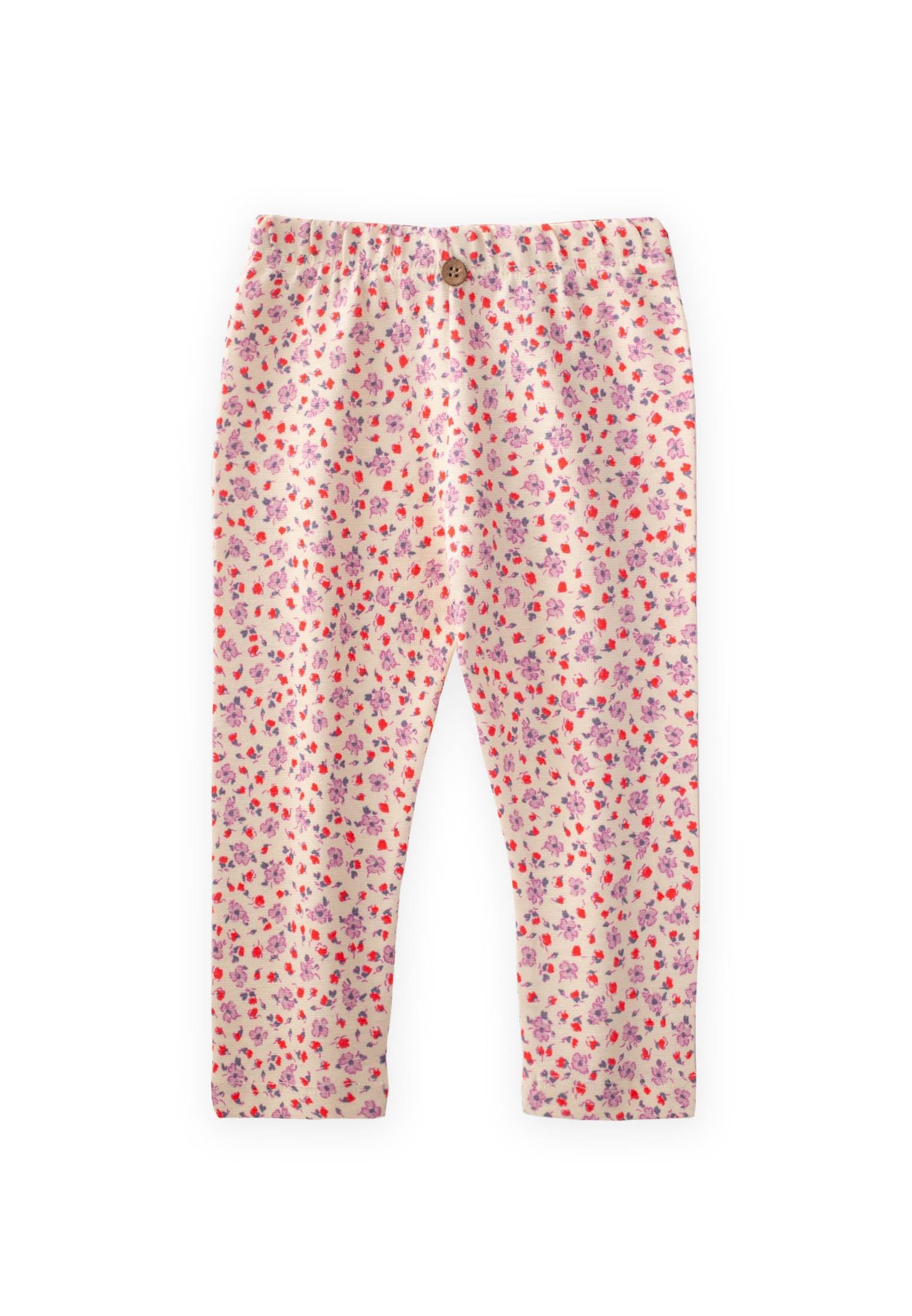 CigitDesenli Tayt 1-5 Yaş ÇİÇEK DESENLİ