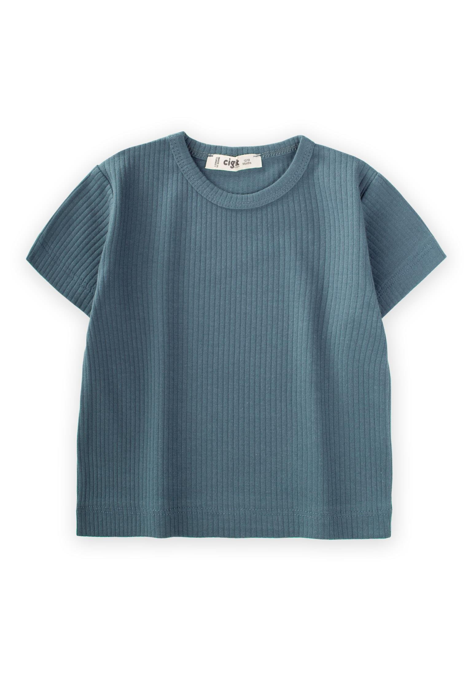 CigitBasic Fitilli T-Shırt 1-5 Yaş ÇAĞLA YEŞİLİ