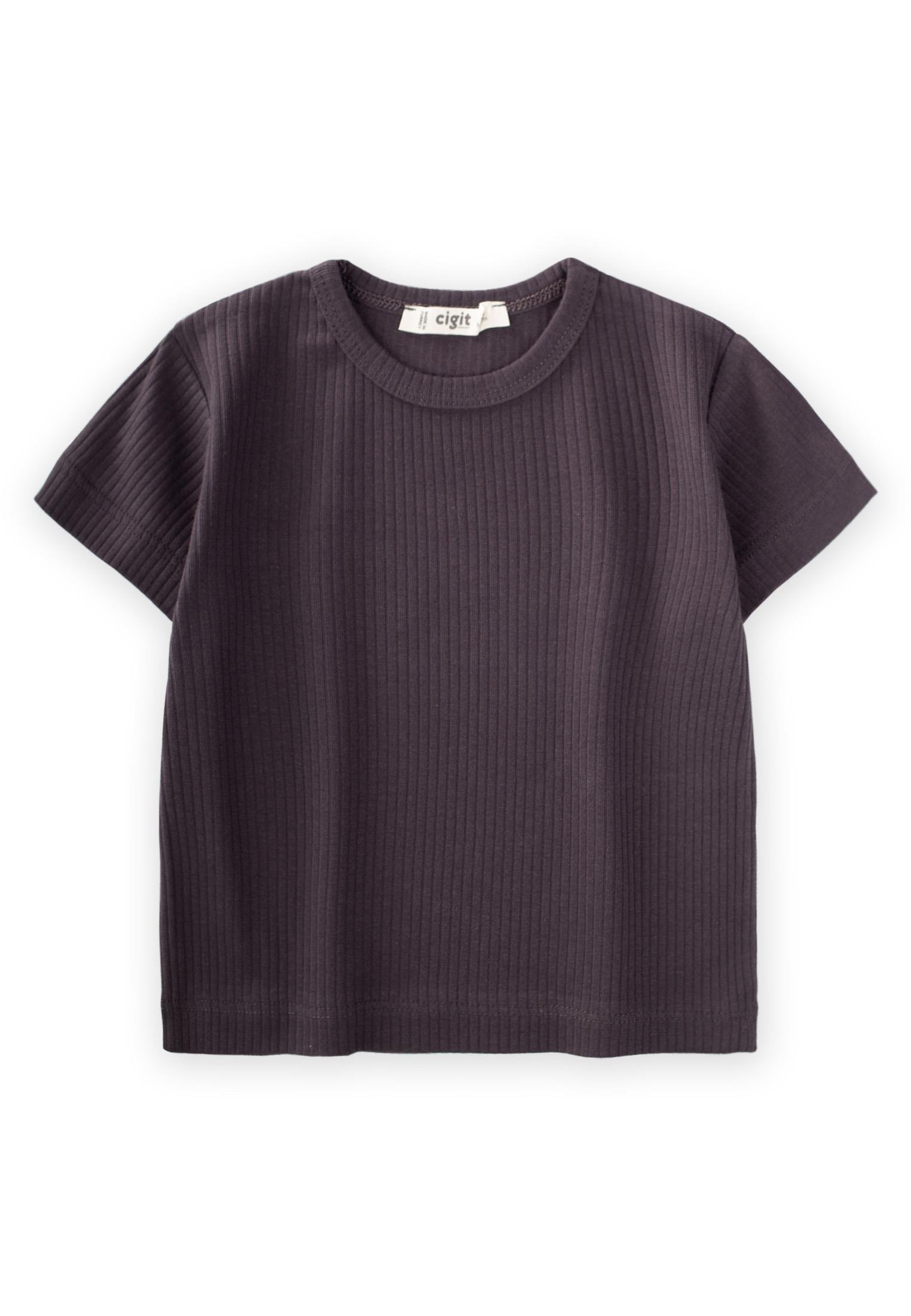 CigitBasic Fitilli T-Shırt 1-5 Yaş ANTRASİT