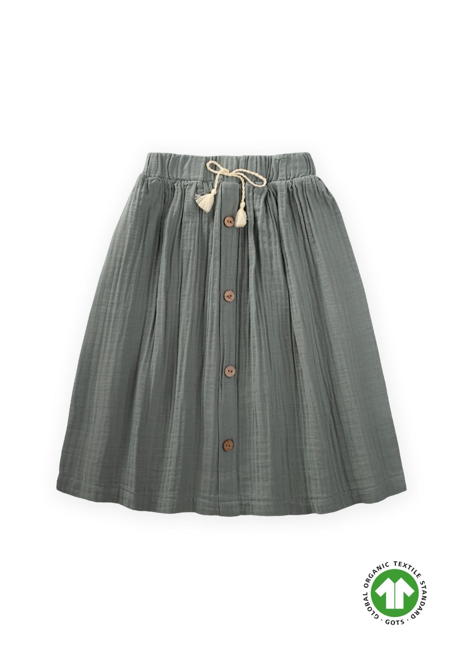 CigitOrganik Müslin Etek 2-8 Yaş ÇAĞLA YEŞİLİ