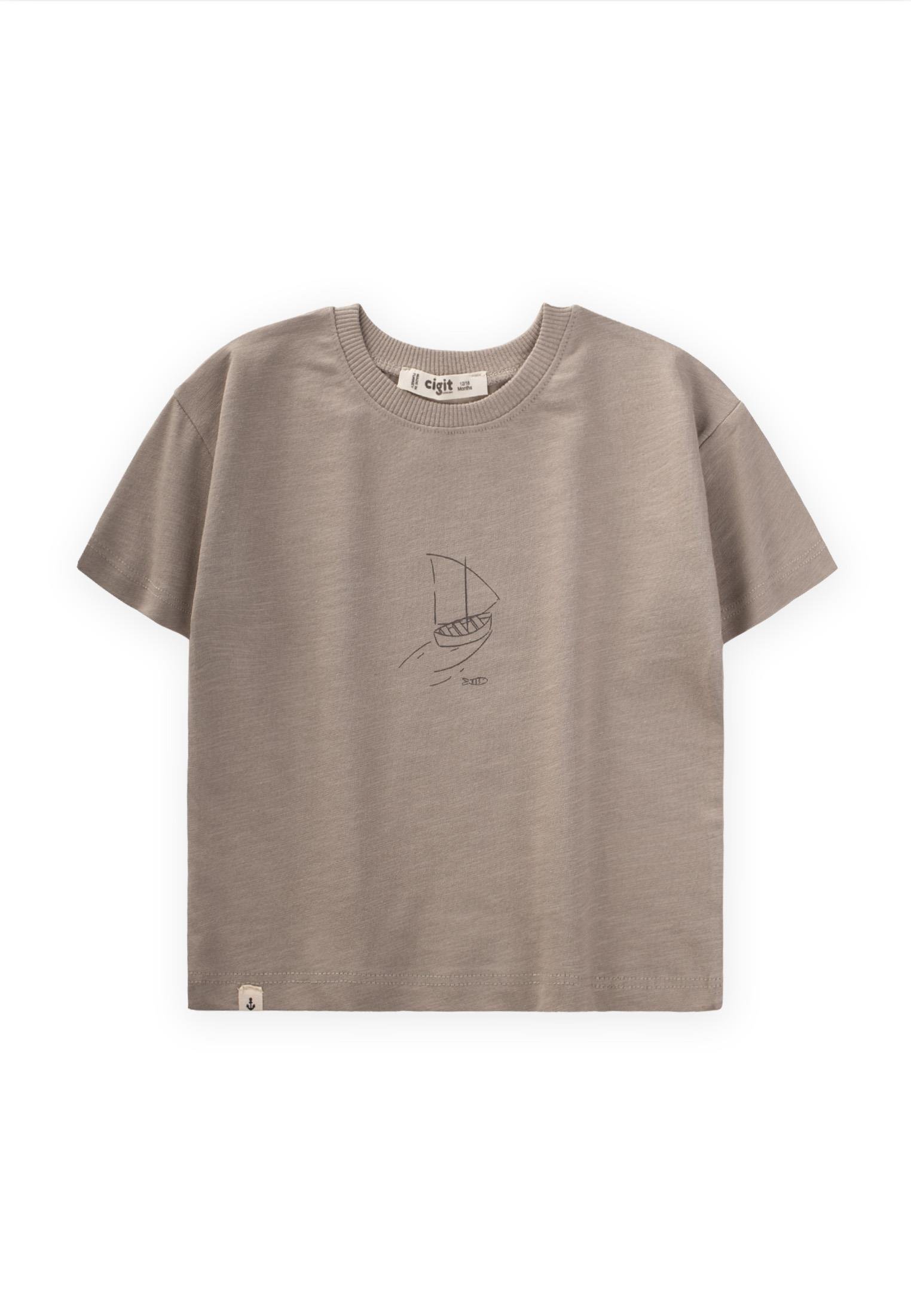 CigitYelken Baskılı T-Shirt 1-6 Yaş S VİZON