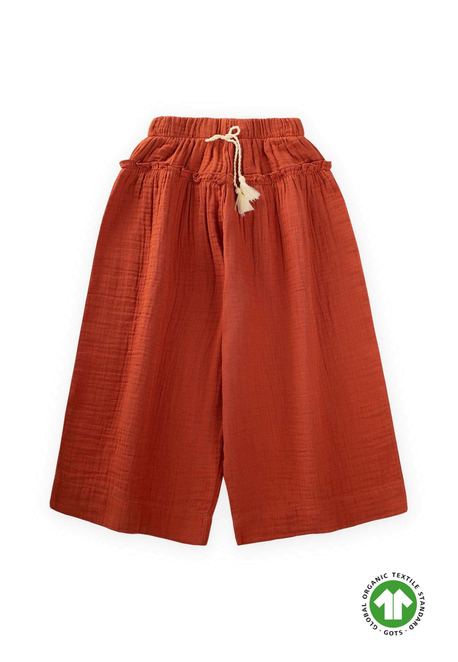 CigitOrganik Kız Pantolon 8-12 Yaş RUST