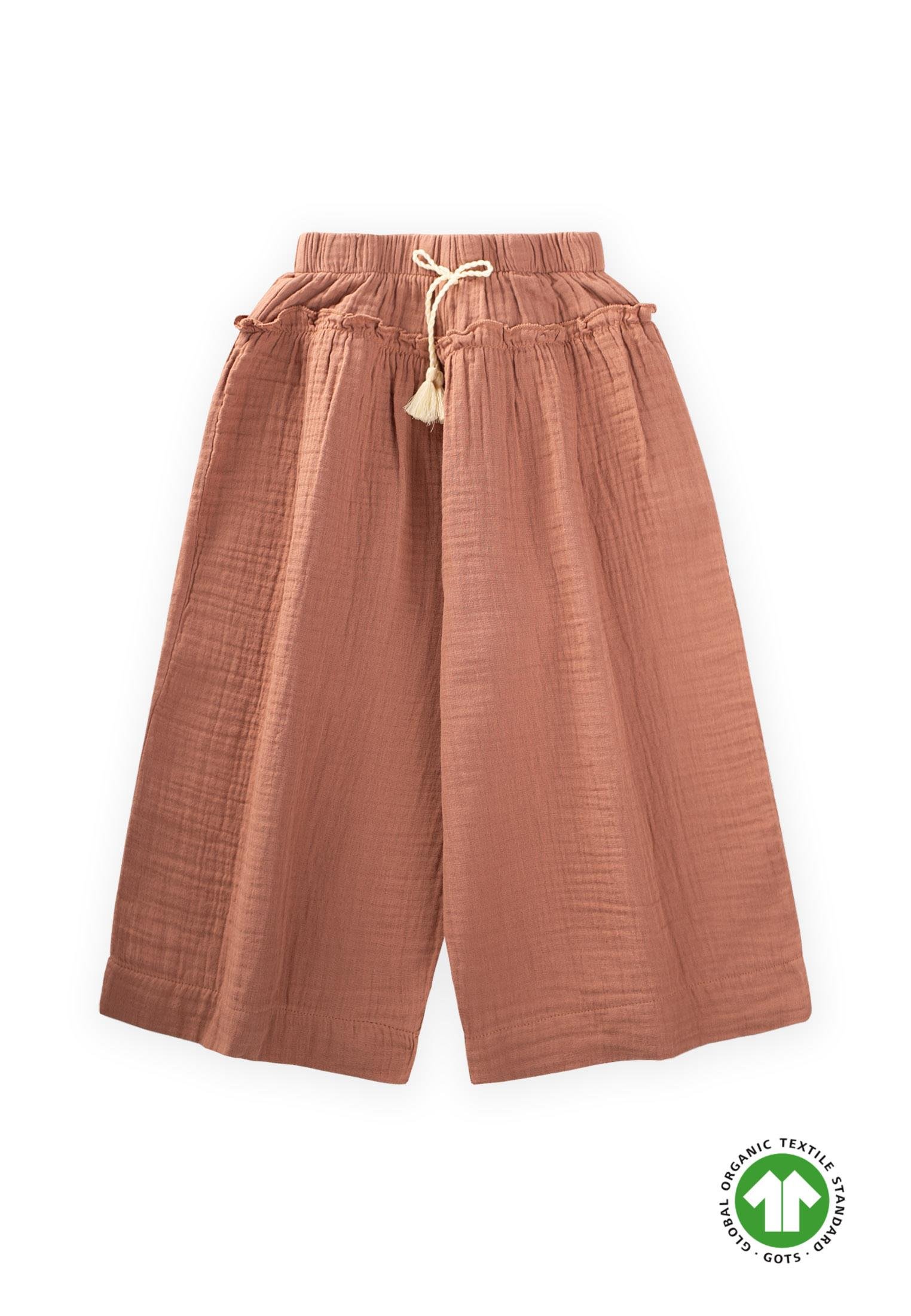 CigitOrganik Kız Pantolon 8-12 Yaş A.KAHVE