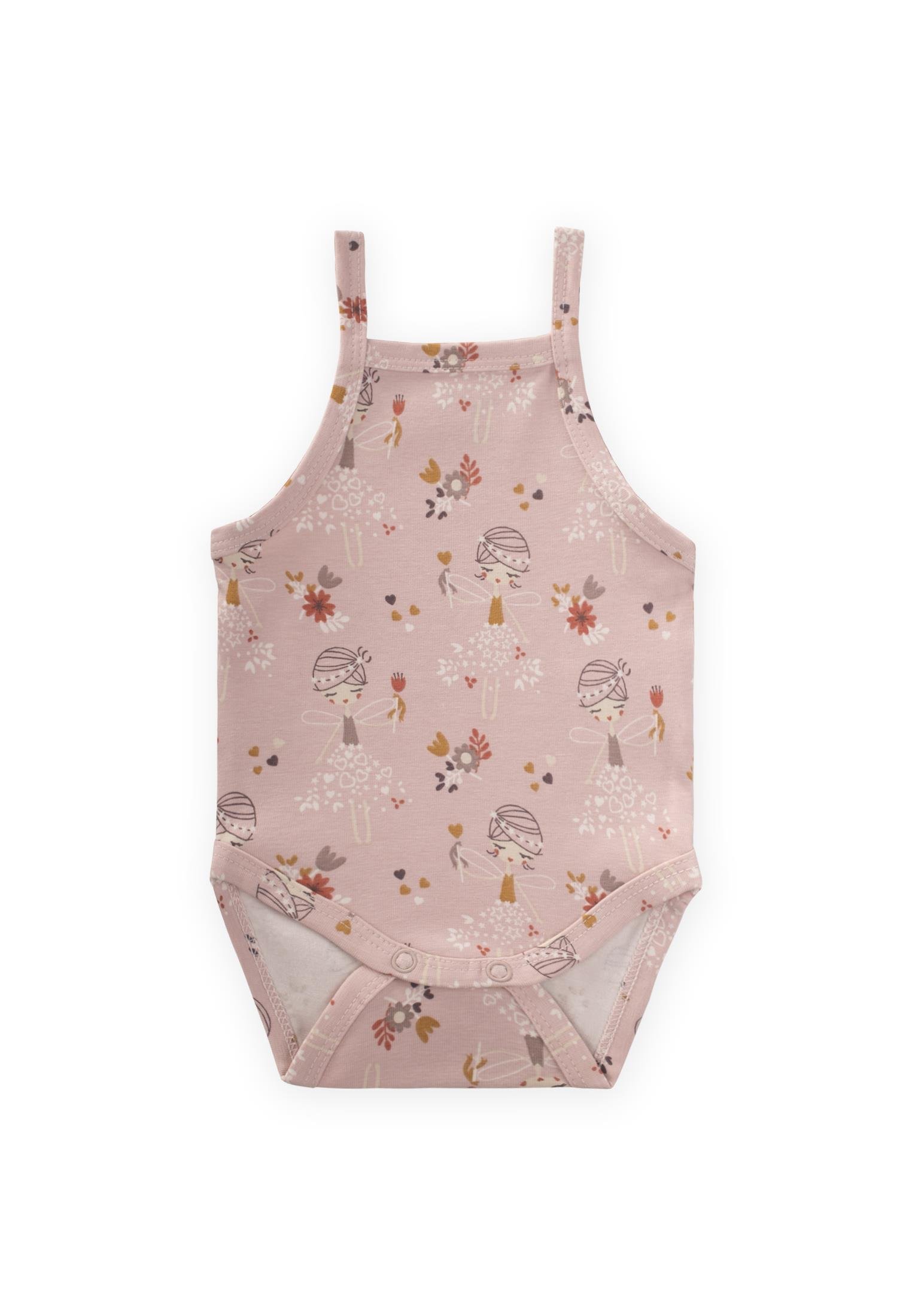 CigitAskılı Zıbın 0-3 Yaş PUDRA PEMBE