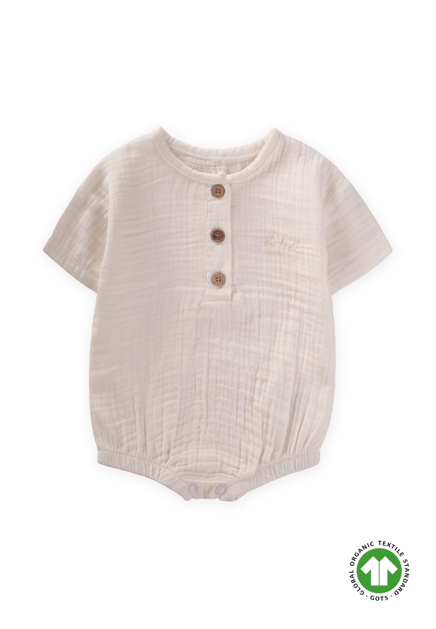 CigitOrganik Müslin Zıbın 0-3 Yaş EKRU