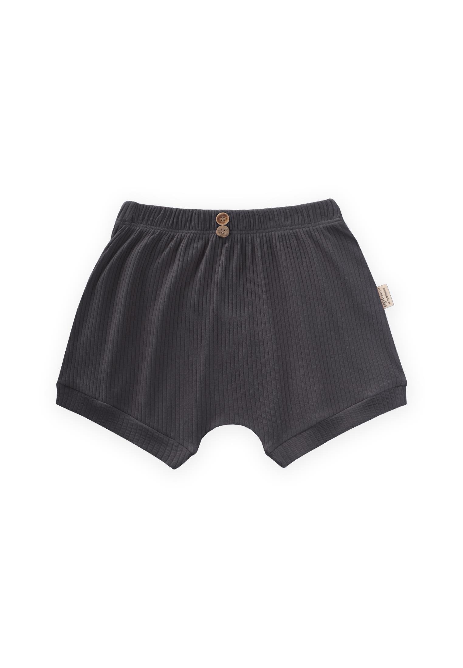 CigitBasic Manşetli Şort 0-3 Yaş ANTRASİT