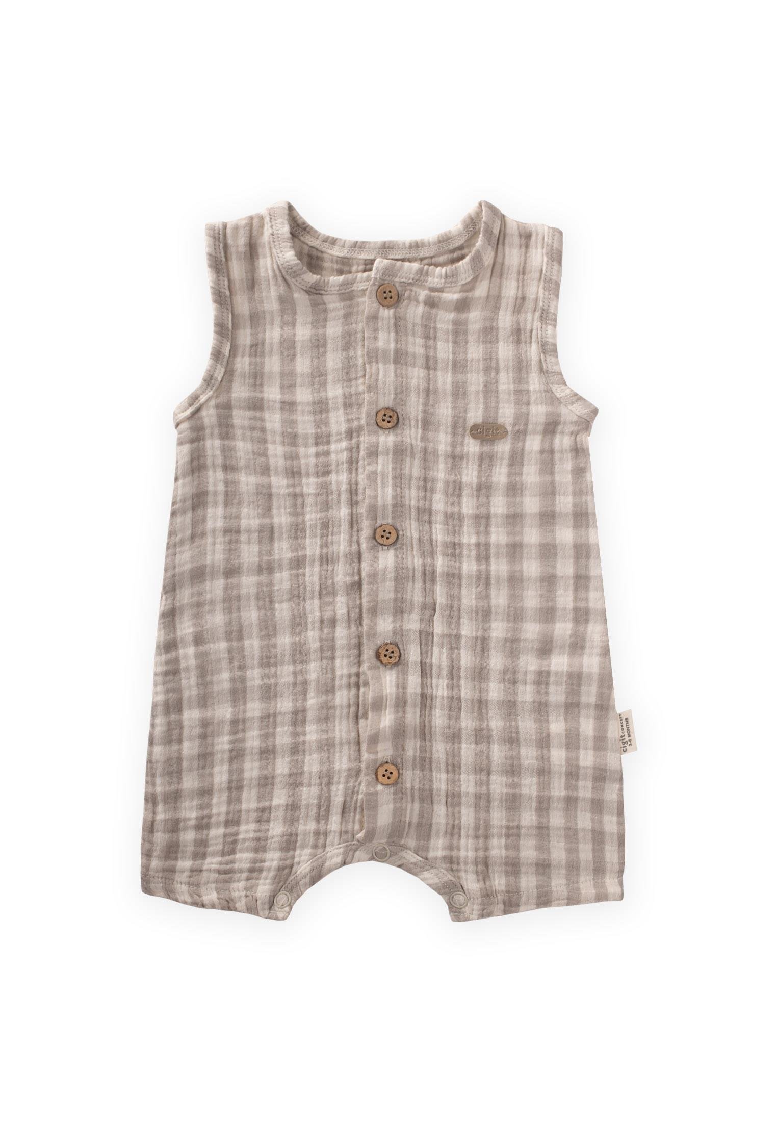 CigitÇizgili Müslin Tulum 0-3 Yaş VİZON EKOSE