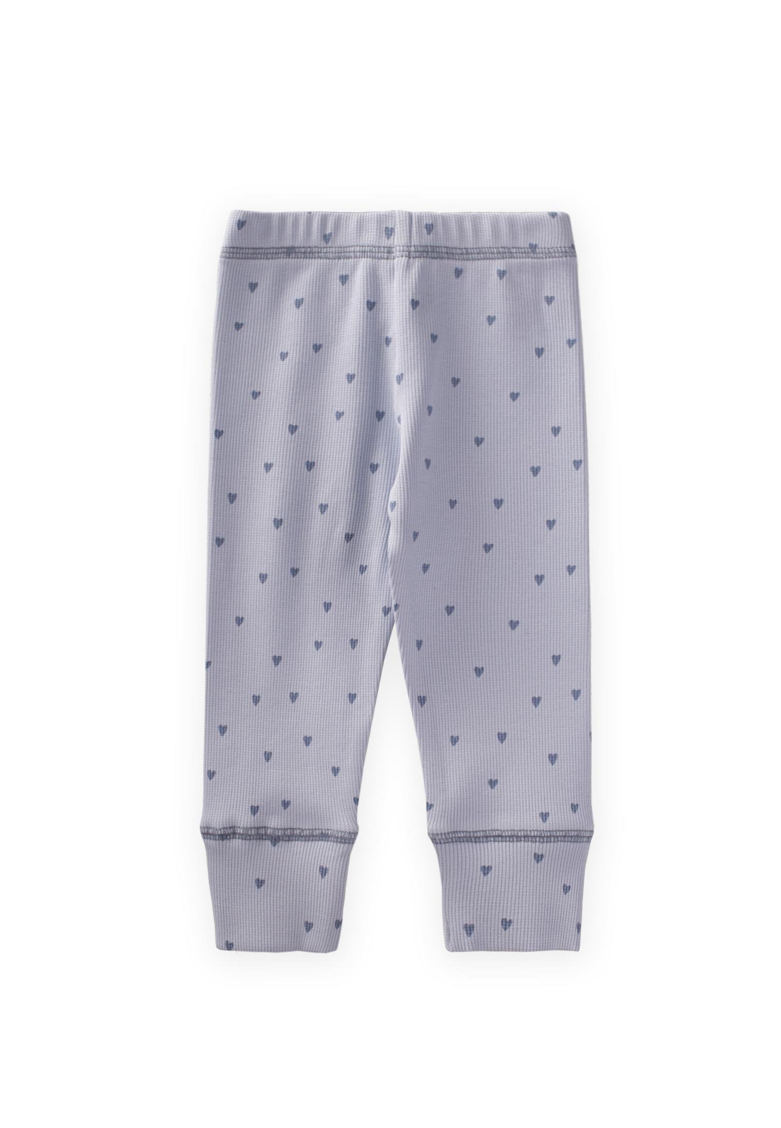 CigitDesenli Karyoka Detaylı Tayt 0-3 Yaş MAVİ