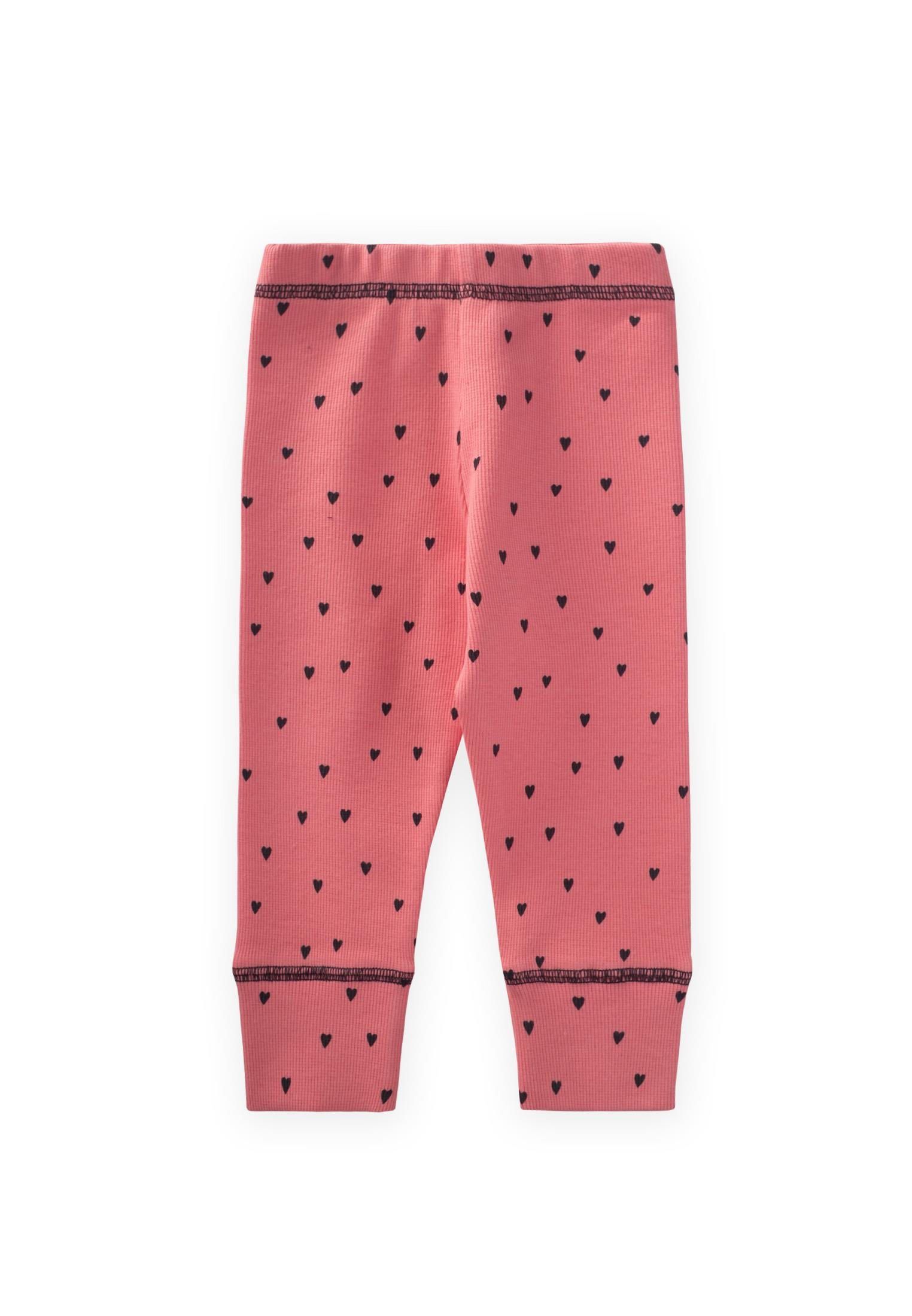 CigitDesenli Karyoka Detaylı Tayt 0-3 Yaş PEMBE