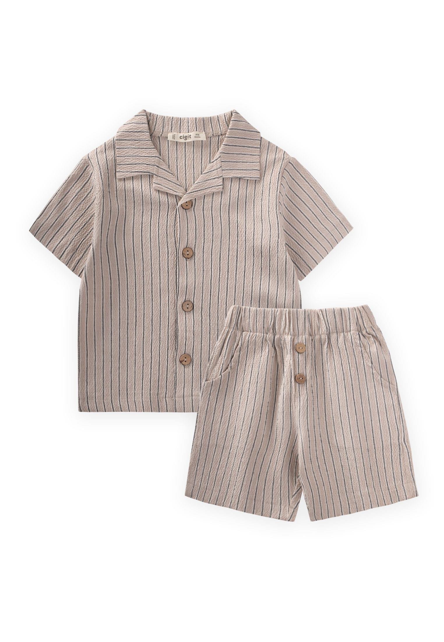 CigitGofre Gömlek Kapri Takım 2-10 Yaş S VİZON