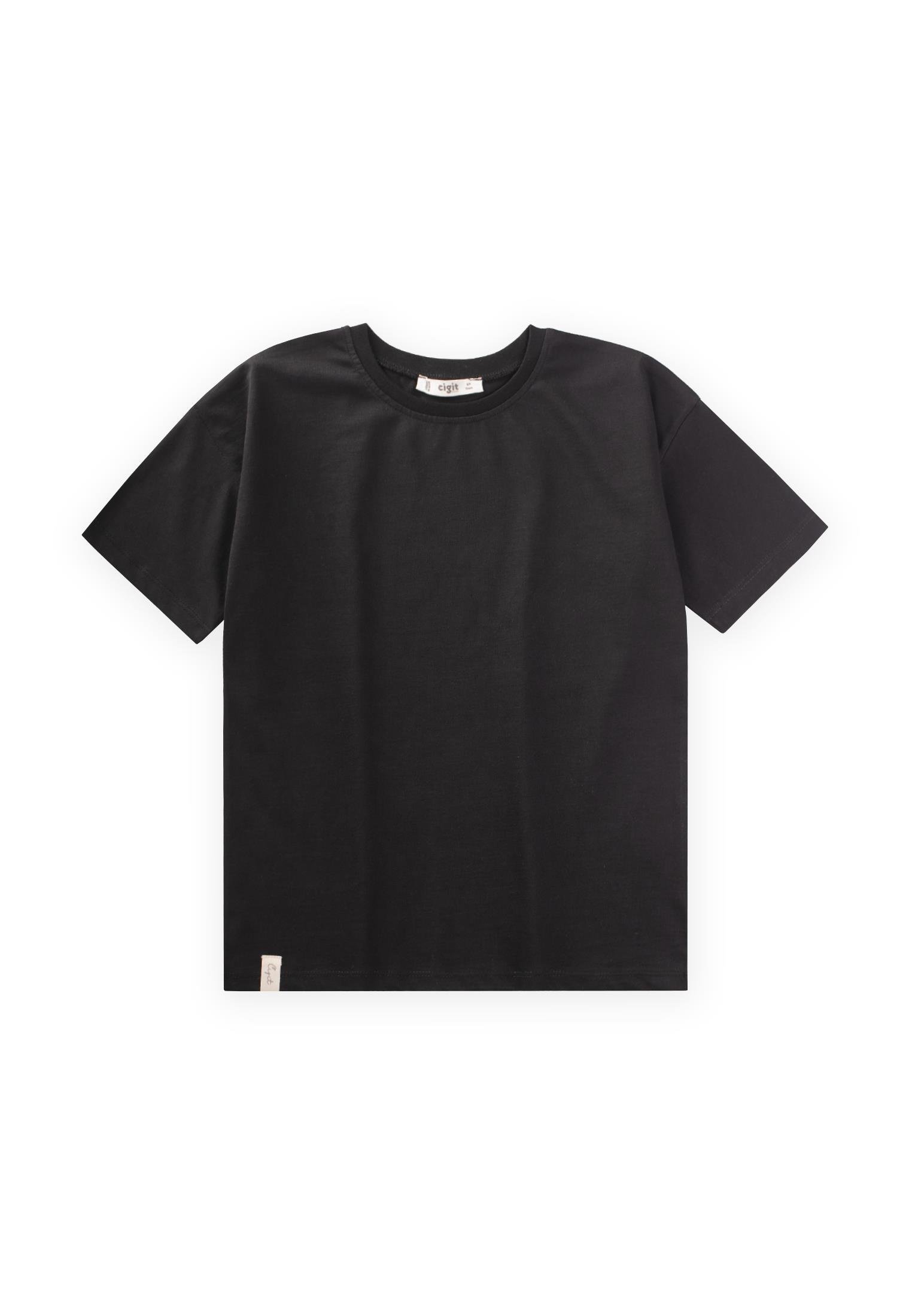 CigitT-Shırt 8-14 Yaş SİYAH