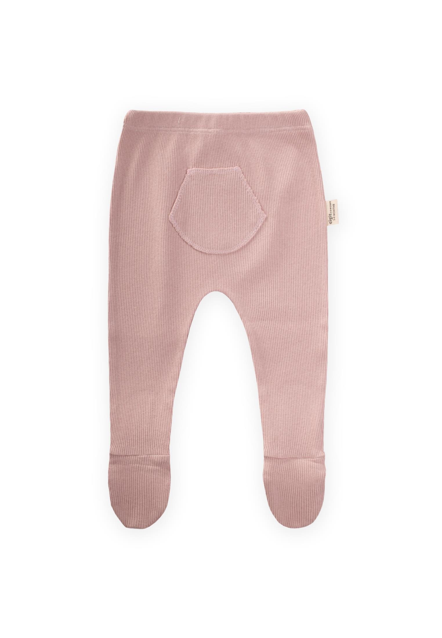 CigitPatikli Bebe Pantolon 0-1 Yaş PUDRA PEMBE