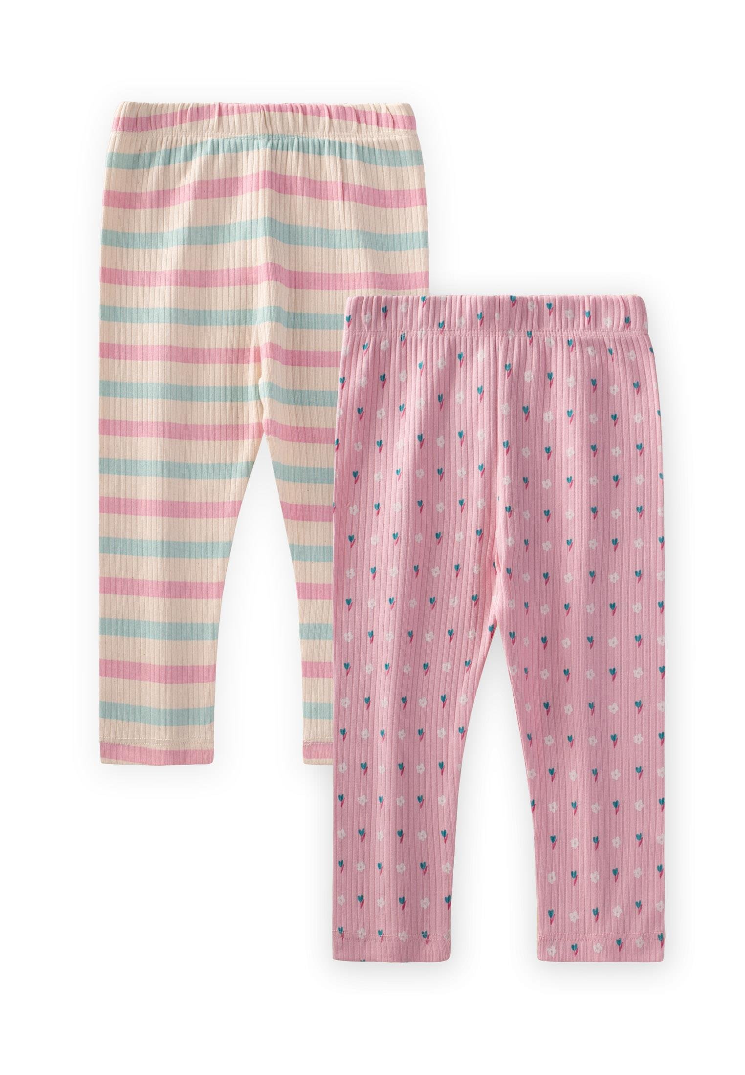 Cigitİkili Set Tayt 1-8 Yaş PEMBE-A BEJ