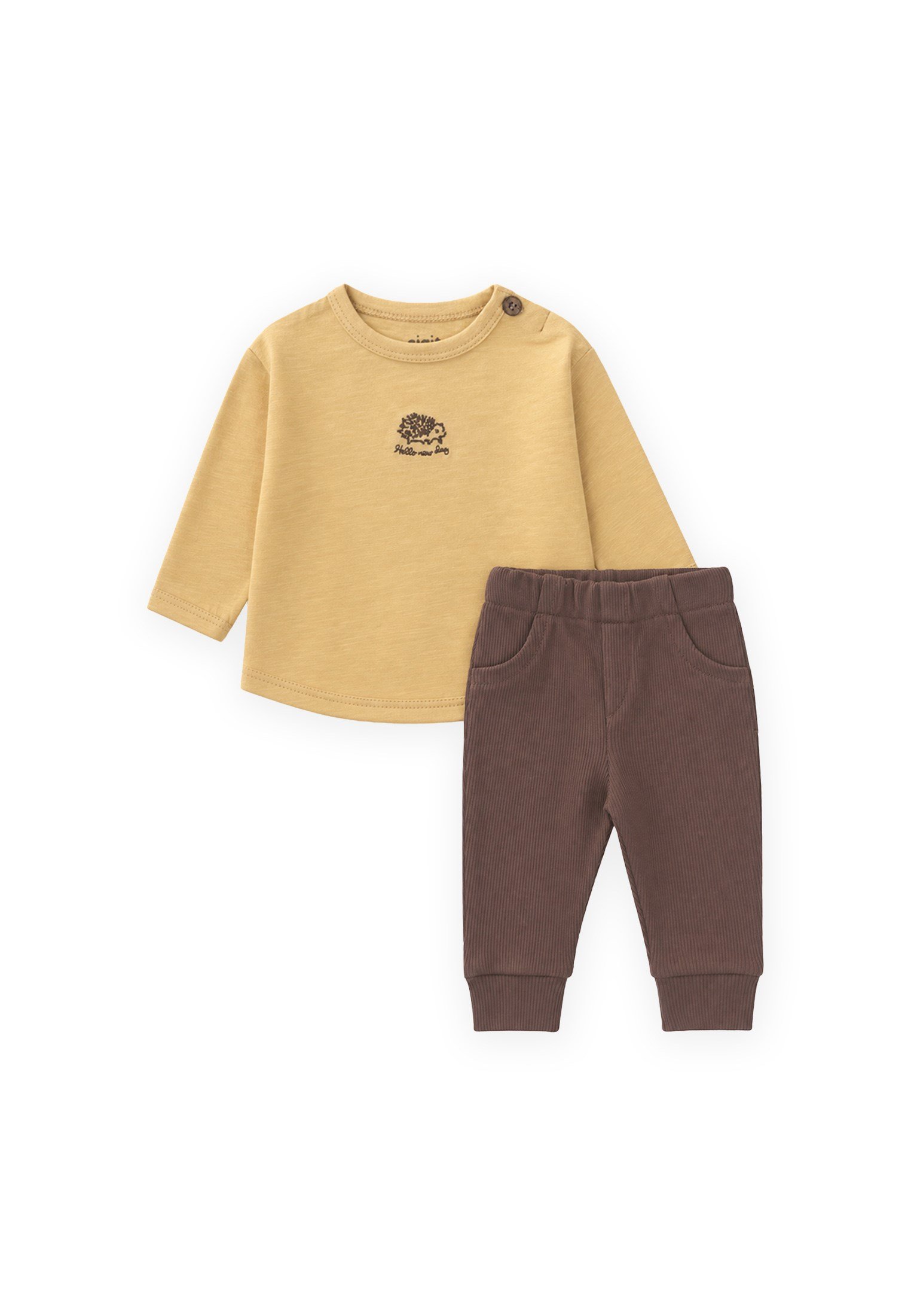 CigitNakışlı Mevsimlik Bebe Takımı 0-3 Yaş SUNDRES