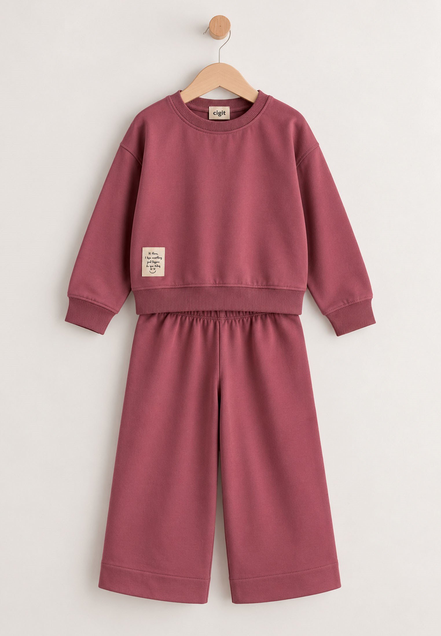 CigitSweatshirt Takım 8-12 Yaş ANTİK PEMBE