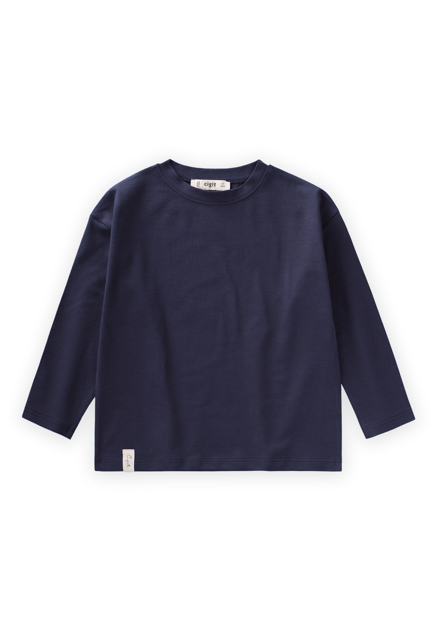 CigitMevsimlik Basic T-Shirt 8-12 Yaş LACİVERT