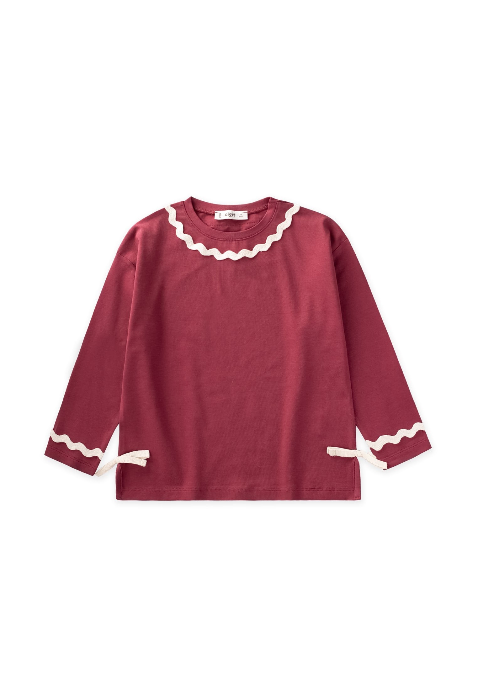 CigitMevsimlik T-Shirt 2-8 Yaş BORDO