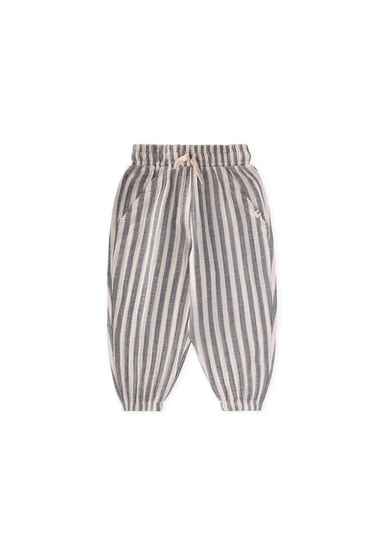 CigitMüslin Şalvar Pantolon 1-6 Yaş LACİVERT KLN ÇİZGİ