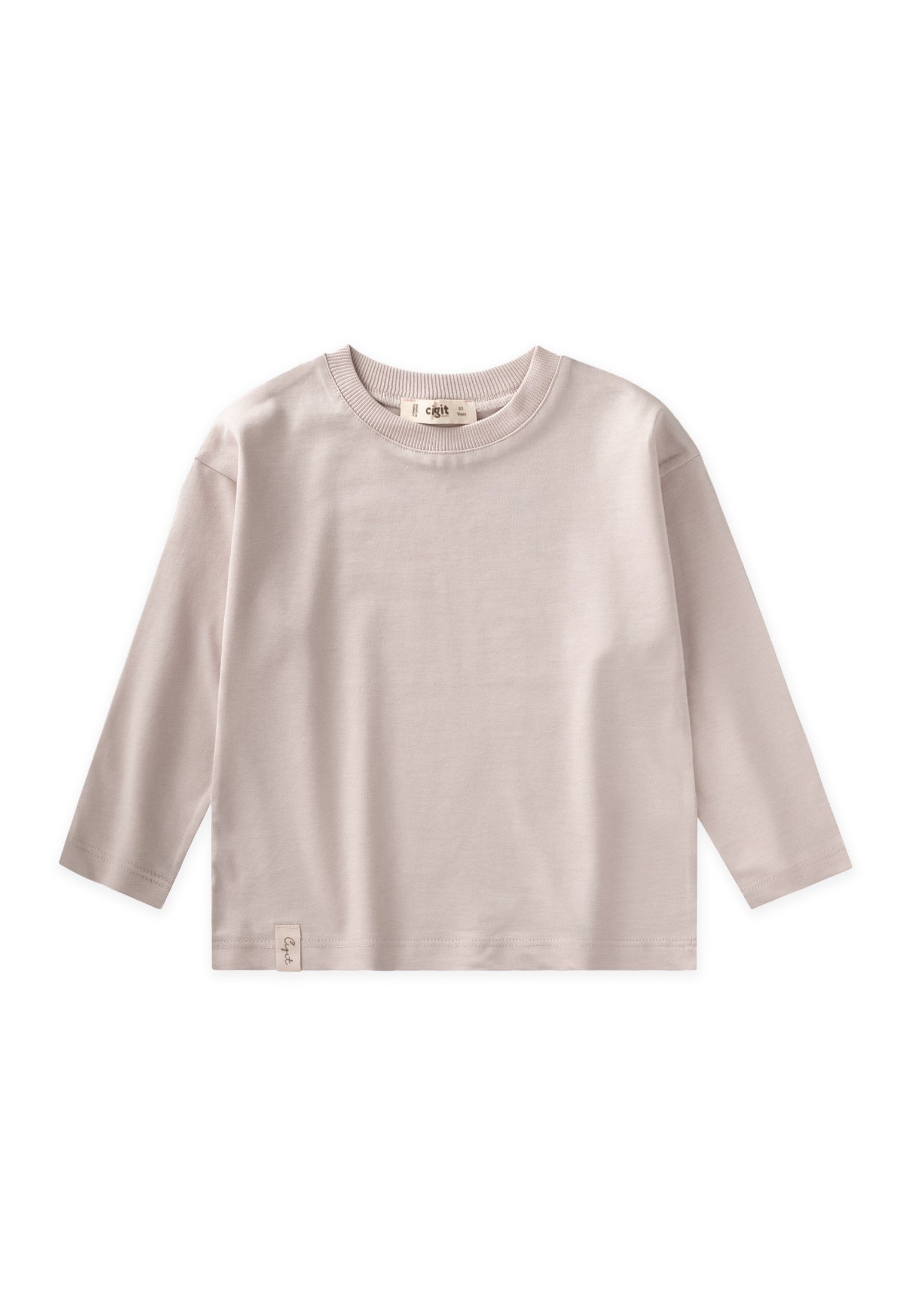 CigitMevsimlik Basic T-Shirt 8-12 Yaş KUM