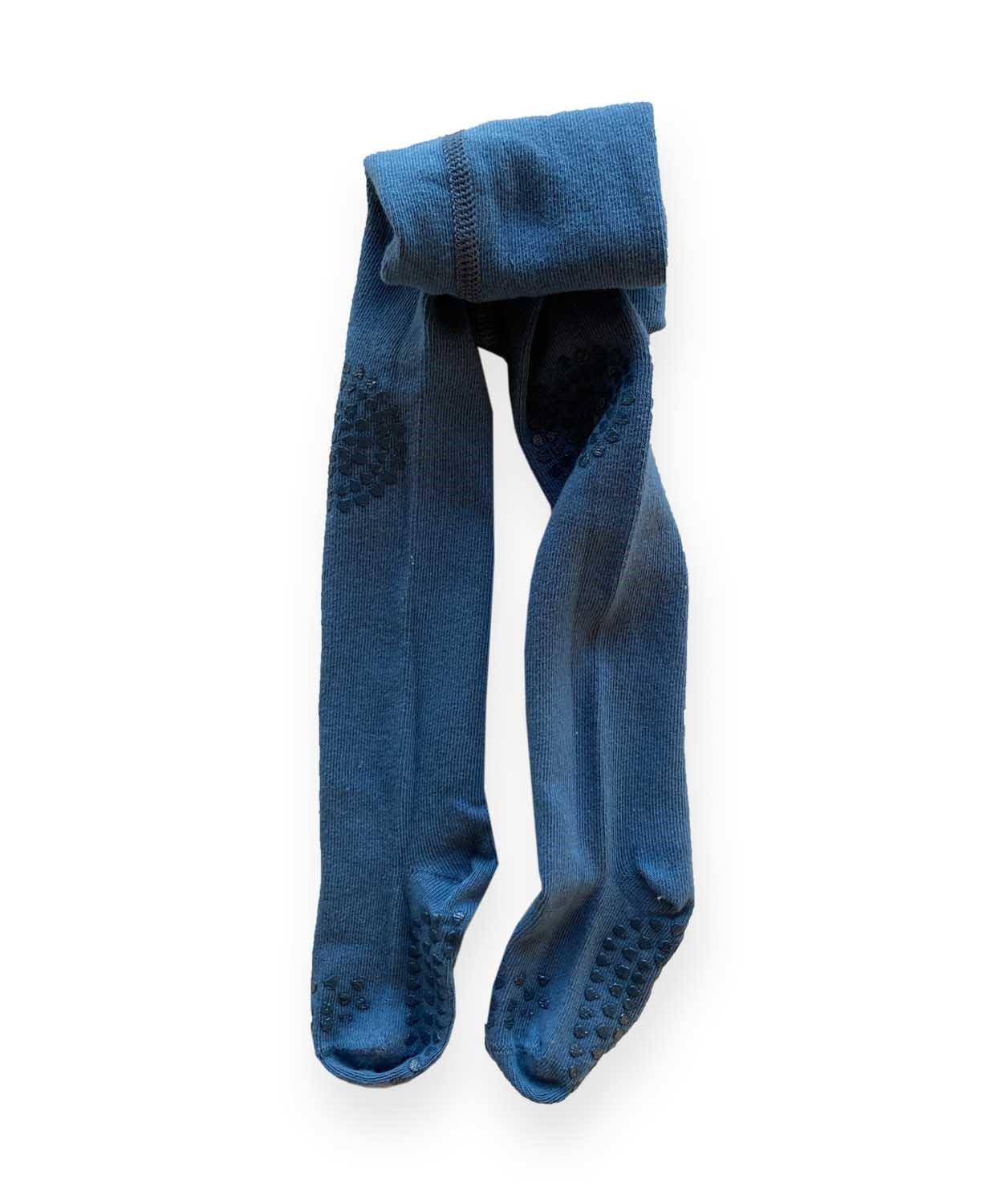 90040-5007CigitEmekleme Ve Kaymaz Külotlu Çorap 6-24 Ay İNDİGO MAVİ