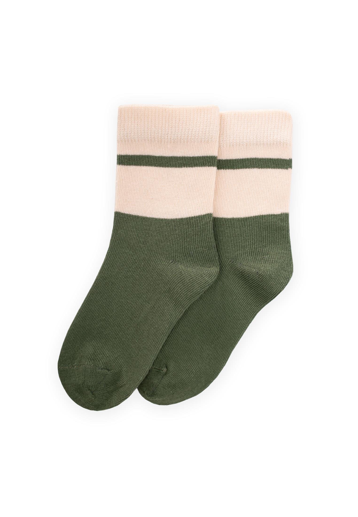 Cigitİki Renkli Çorap 3-8 Yaş HAKİ YEŞİL